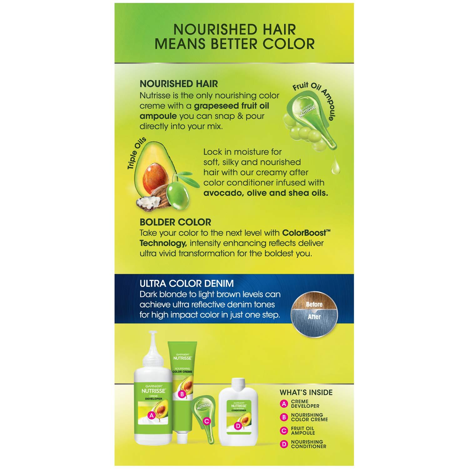 imageGarnier Hair Color Nutrisse Nourishing Creme 30 Darkest Brown Sweet Cola Permanent Hair Dye 2 Count Packaging May VaryDN1