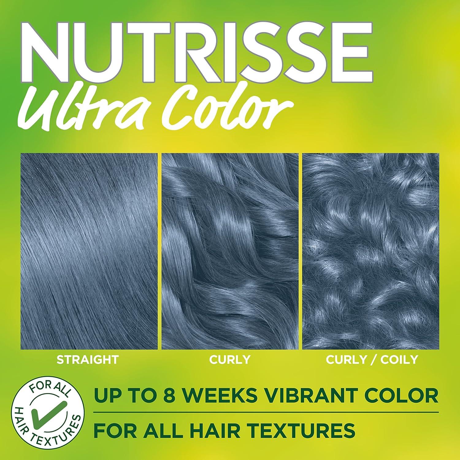 imageGarnier Hair Color Nutrisse Nourishing Creme 30 Darkest Brown Sweet Cola Permanent Hair Dye 2 Count Packaging May VaryDN1 Light Cool Denim Blue Orchid