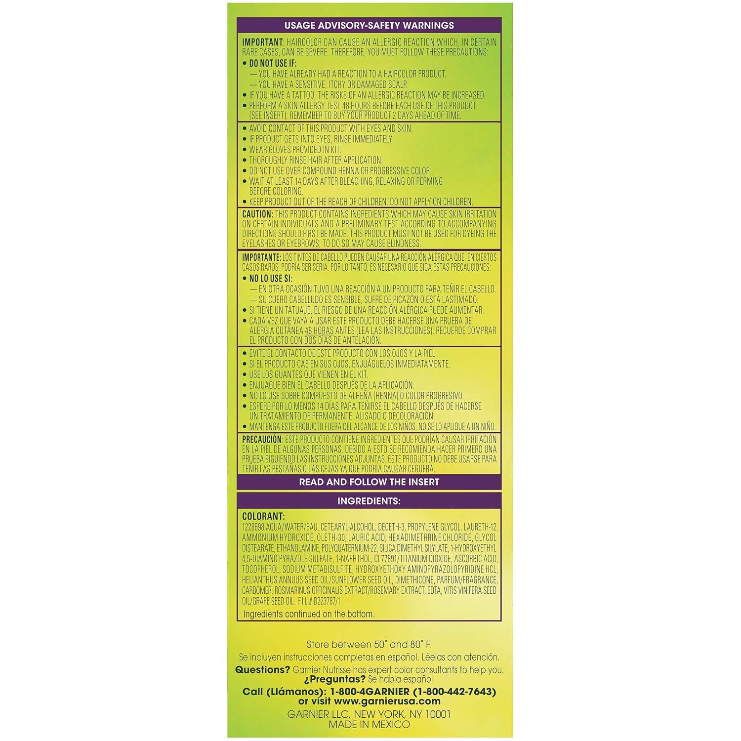 imageGarnier Hair Color Nutrisse Nourishing Creme 30 Darkest Brown Sweet Cola Permanent Hair Dye 2 Count Packaging May VaryM2