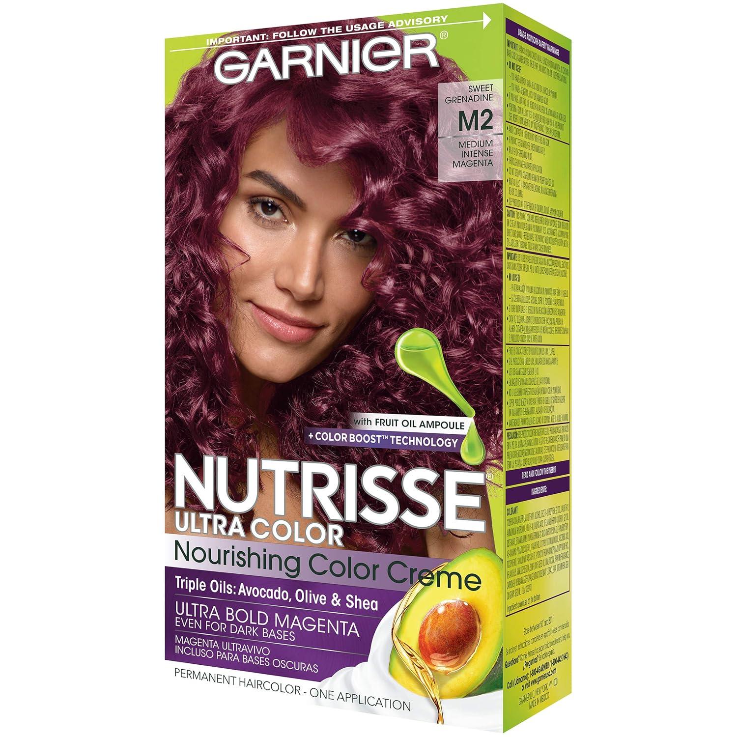 imageGarnier Hair Color Nutrisse Nourishing Creme 30 Darkest Brown Sweet Cola Permanent Hair Dye 2 Count Packaging May VaryM2