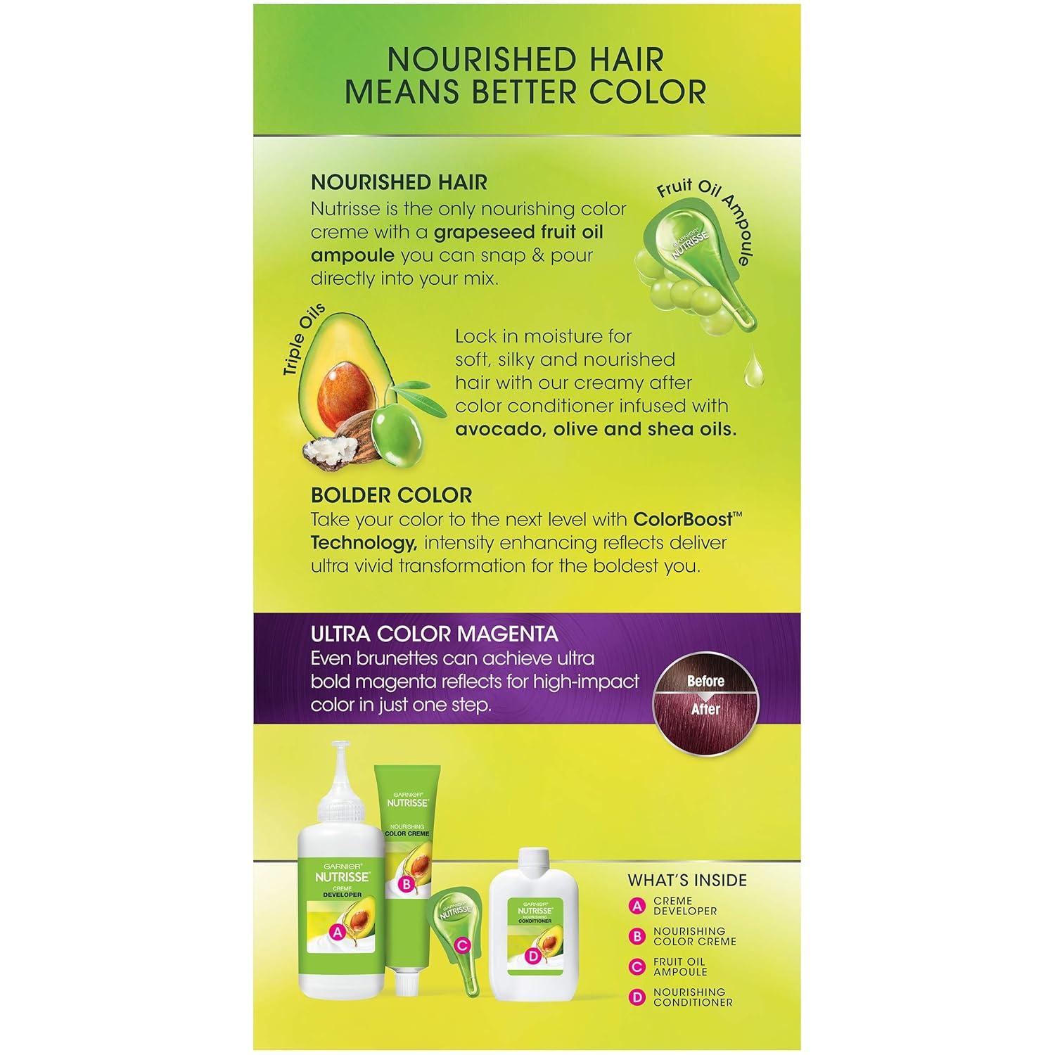 imageGarnier Hair Color Nutrisse Nourishing Creme 30 Darkest Brown Sweet Cola Permanent Hair Dye 2 Count Packaging May VaryM2