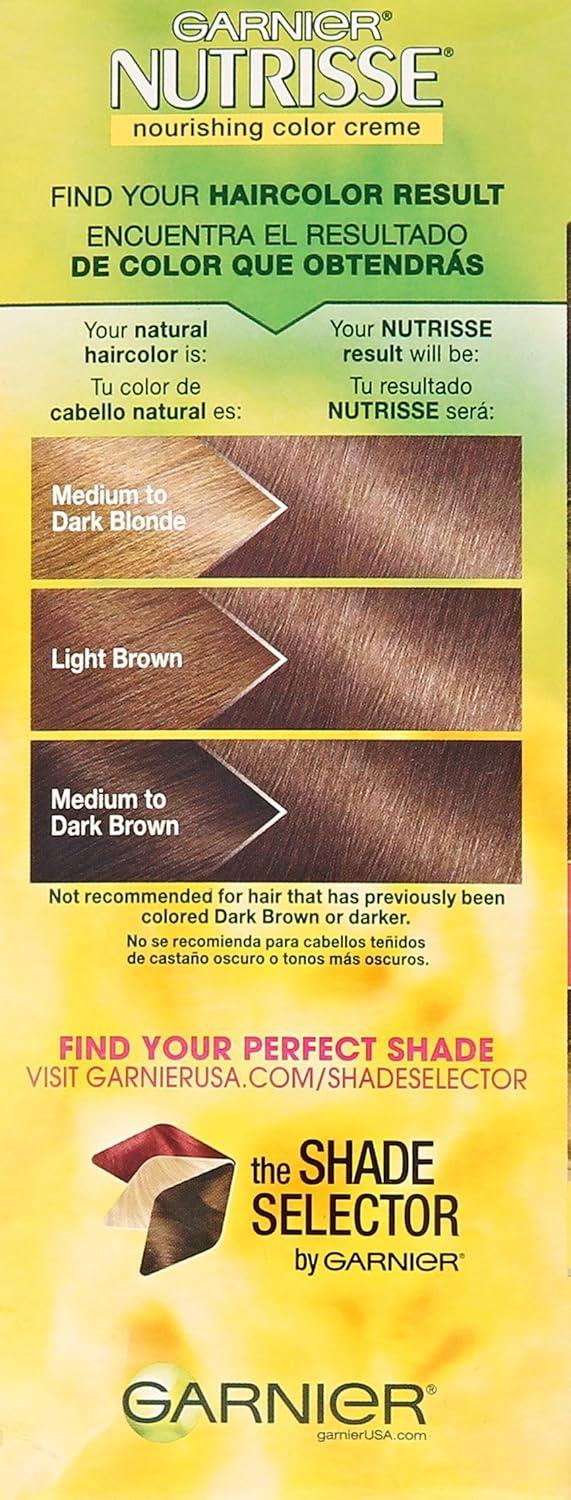 imageGarnier Hair Color Nutrisse Nourishing Creme 30 Darkest Brown Sweet Cola Permanent Hair Dye 2 Count Packaging May VaryNatural Brown