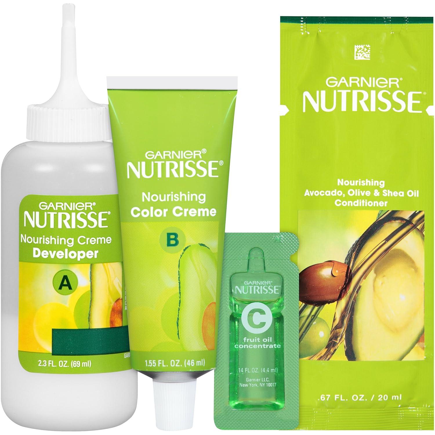 imageGarnier Hair Color Nutrisse Nourishing Creme 30 Darkest Brown Sweet Cola Permanent Hair Dye 2 Count Packaging May VaryR1 Dark Intense Auburn Nourishing Color Creme Permanent