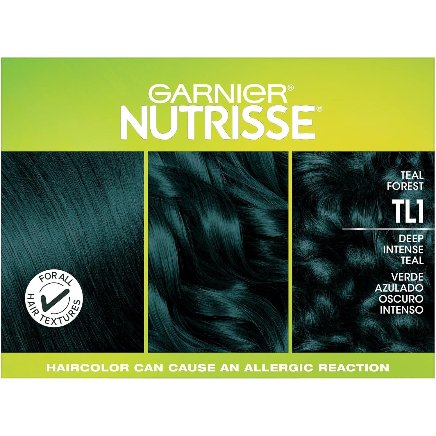 imageGarnier Hair Color Nutrisse Nourishing Creme 30 Darkest Brown Sweet Cola Permanent Hair Dye 2 Count Packaging May VaryTL1 Deep Intense Teal Teal Forest