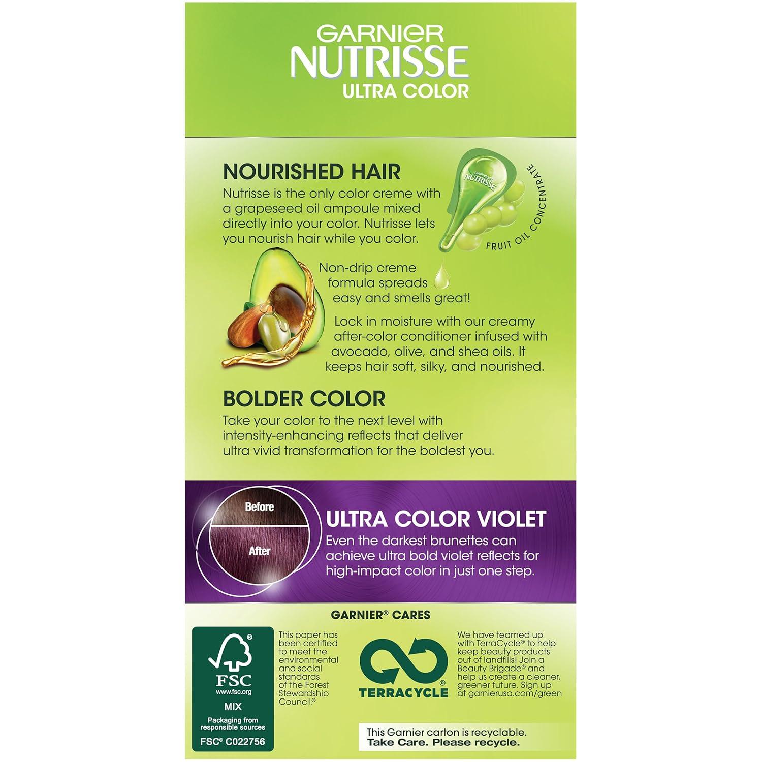 imageGarnier Hair Color Nutrisse Nourishing Creme 30 Darkest Brown Sweet Cola Permanent Hair Dye 2 Count Packaging May VaryV2