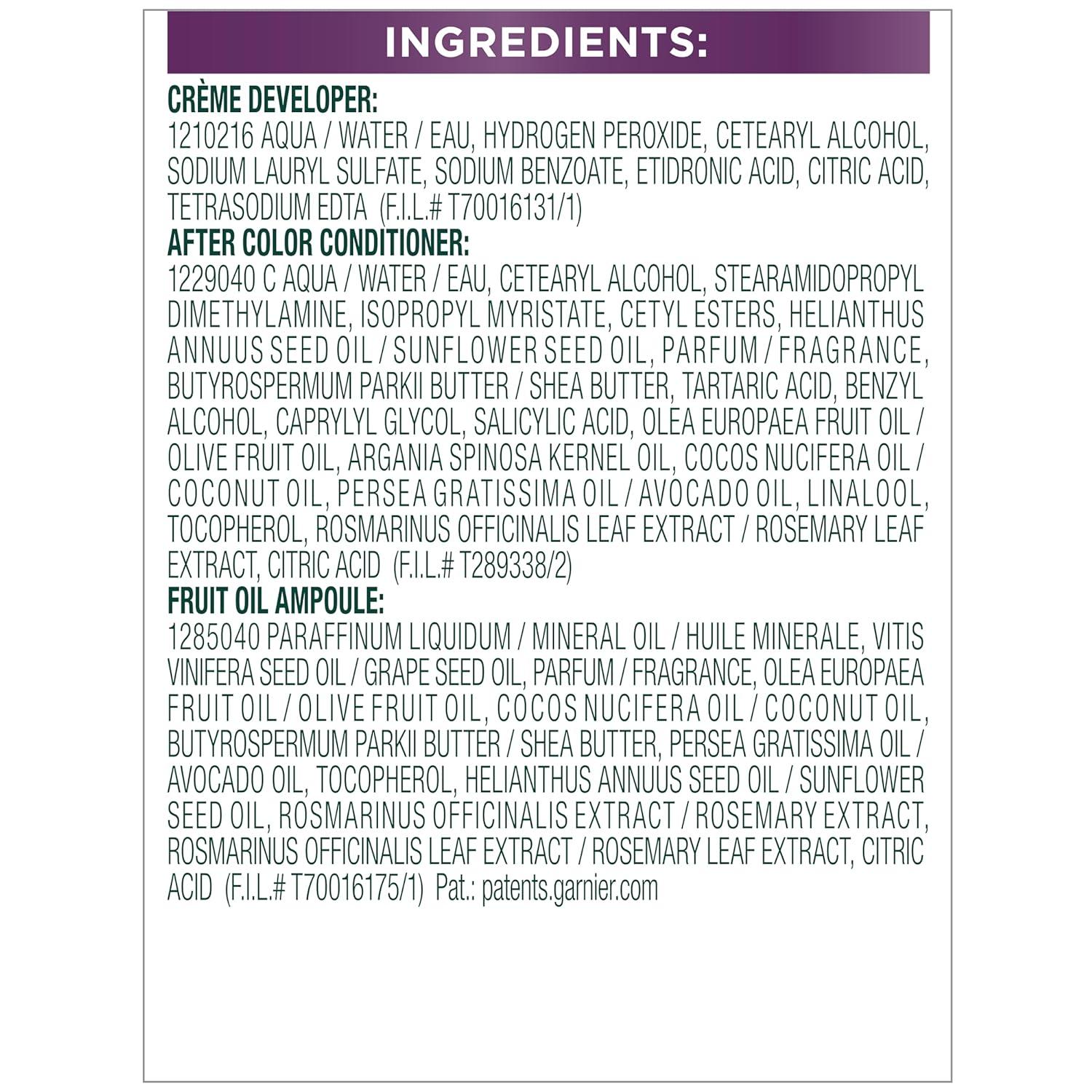imageGarnier Hair Color Nutrisse Nourishing Creme 30 Darkest Brown Sweet Cola Permanent Hair Dye 2 Count Packaging May VaryV2 Dark Intense Violet Spiced Plum