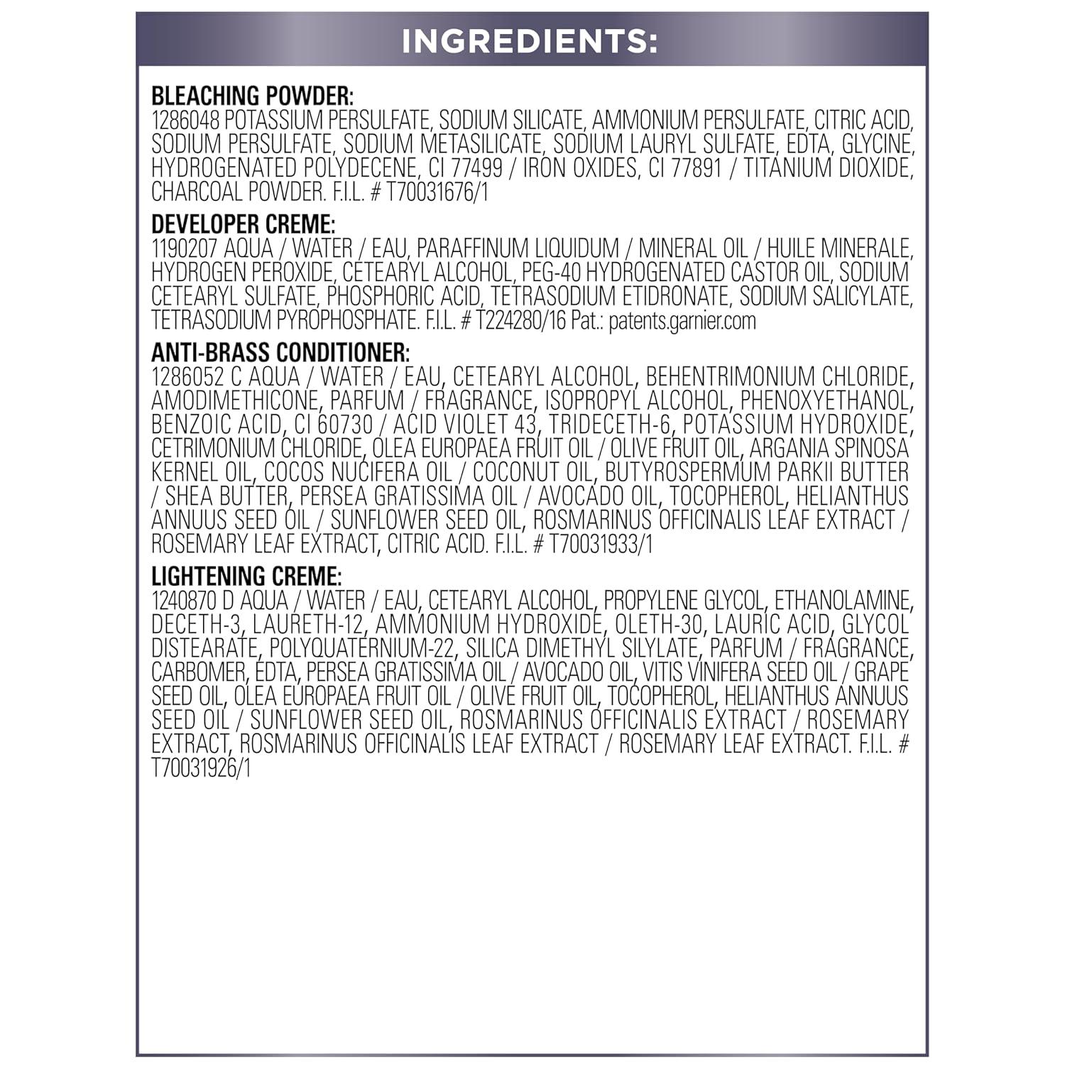 imageGarnier Hair Color Nutrisse Ultra Color Nourishing Creme PL2 Ultra Light Platinum Mascarpone Crme Permanent Hair Dye 1 Count Packaging May VaryCharcoal Bleach Pl3