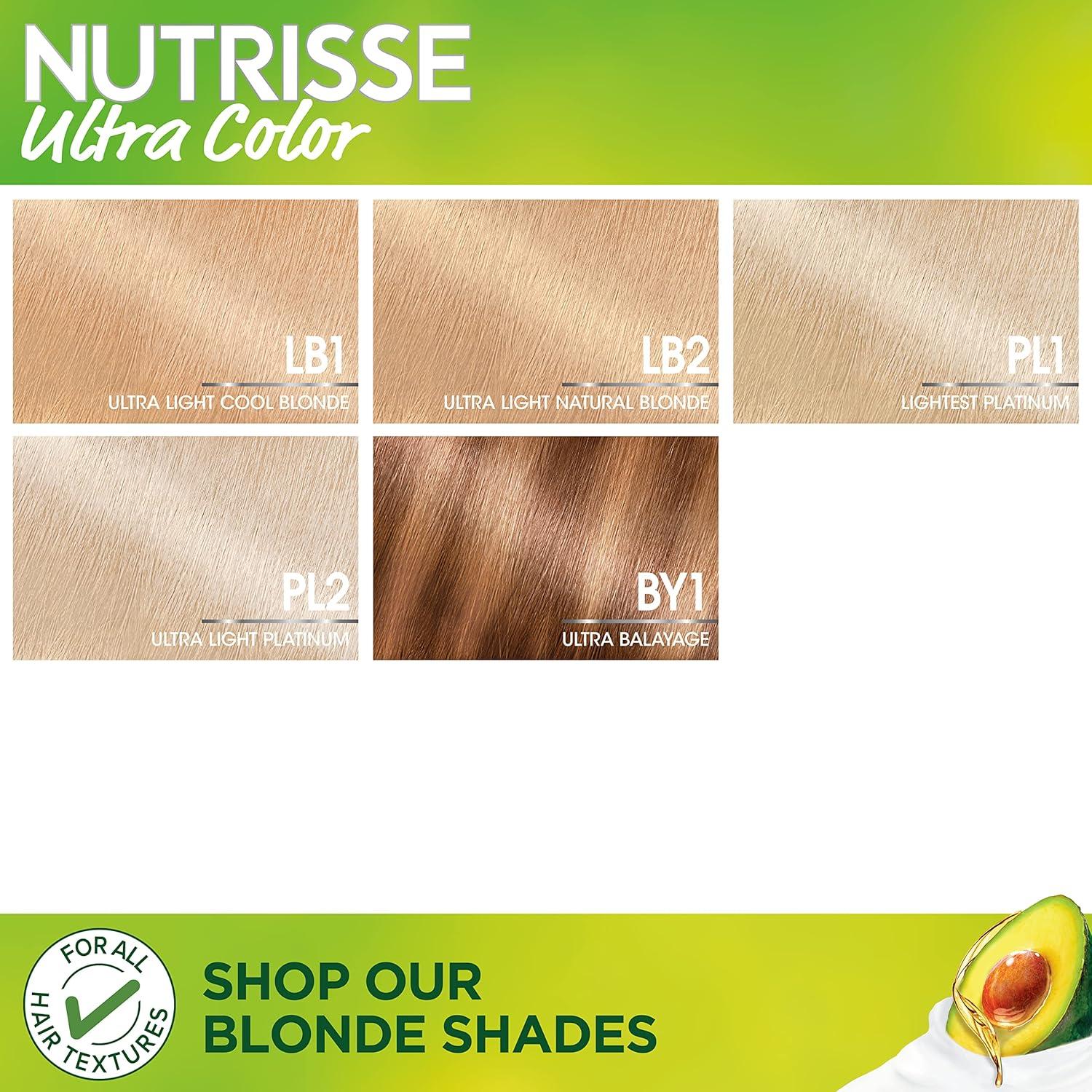 imageGarnier Hair Color Nutrisse Ultra Color Nourishing Creme PL2 Ultra Light Platinum Mascarpone Crme Permanent Hair Dye 1 Count Packaging May VaryPL1 Lightest Platinum Coconut