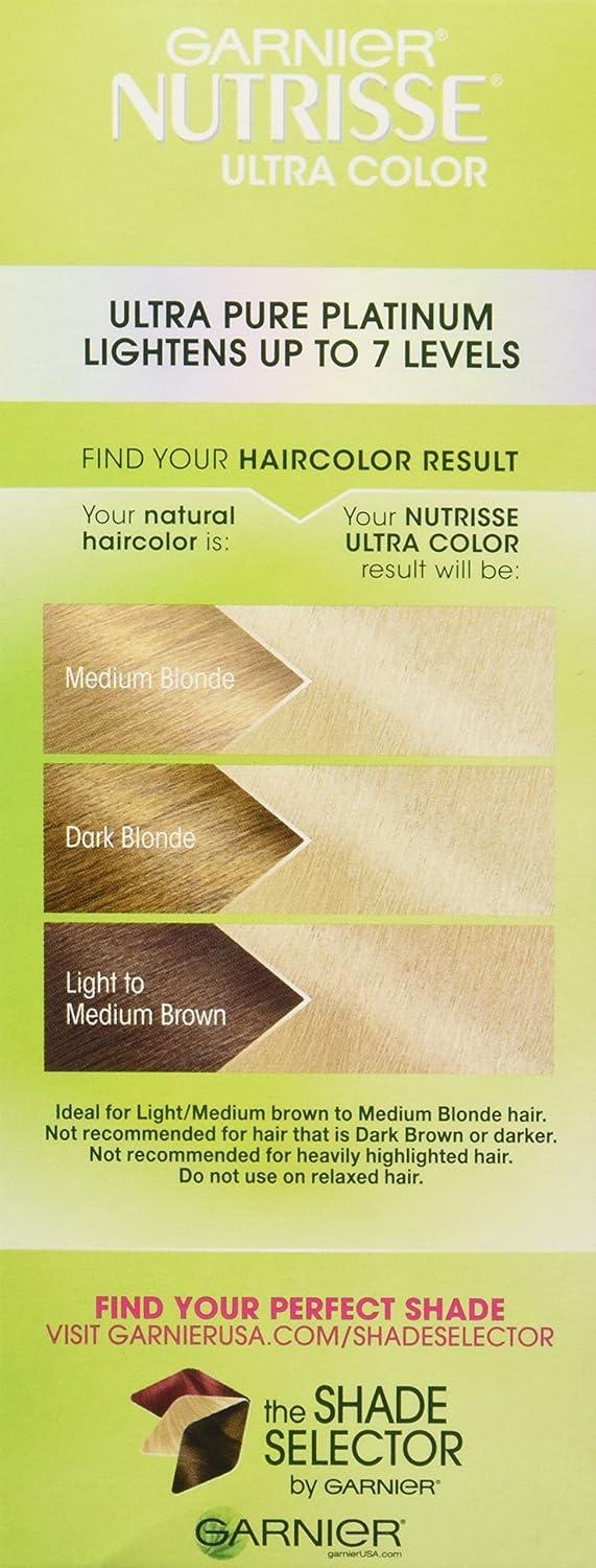 imageGarnier Hair Color Nutrisse Ultra Color Nourishing Creme PL2 Ultra Light Platinum Mascarpone Crme Permanent Hair Dye 1 Count Packaging May VaryPL1 Lightest Platinum Coconut