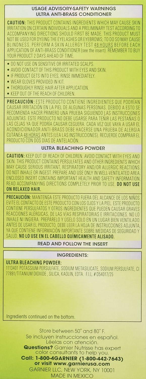 imageGarnier Hair Color Nutrisse Ultra Color Nourishing Creme PL2 Ultra Light Platinum Mascarpone Crme Permanent Hair Dye 1 Count Packaging May VaryPL1 Lightest Platinum Coconut