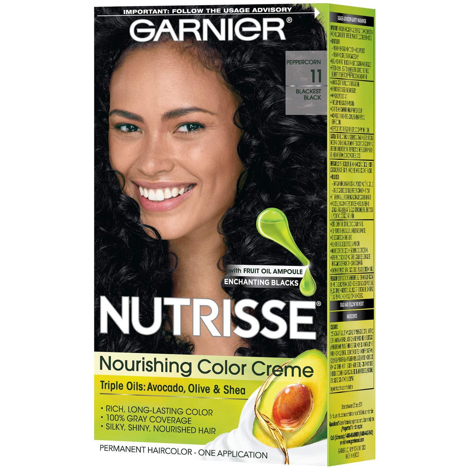 imageGarnier Hair Color Nutrisse Ultra Color Nourishing Creme RC1 Medium Intense Copper Red Terracotta Chili Permanent Hair Dye 2 Count Packaging May Vary11 Blackest Black