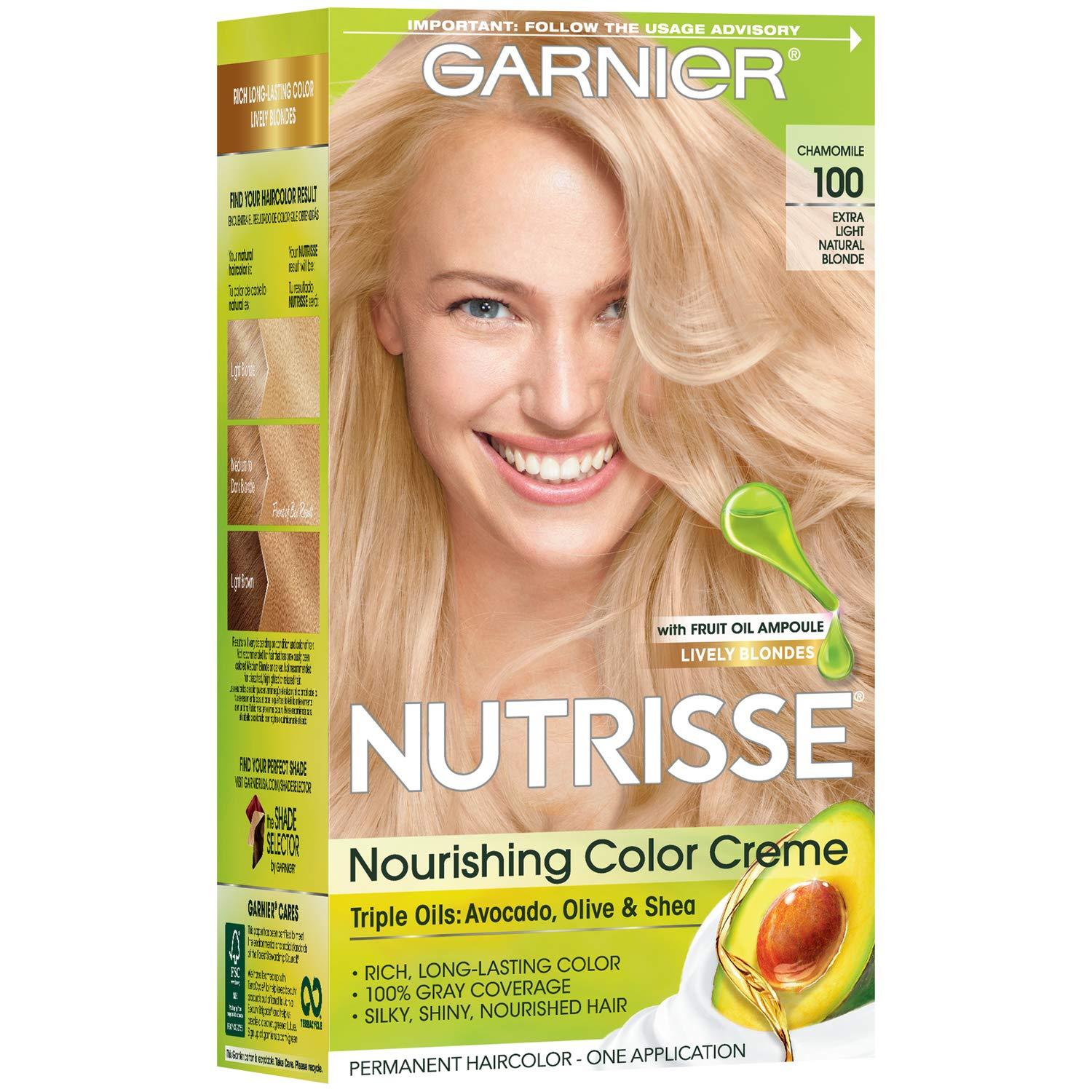imageGarnier Hair Color Nutrisse Ultra Color Nourishing Creme RC1 Medium Intense Copper Red Terracotta Chili Permanent Hair Dye 2 Count Packaging May Vary100 ExtraLight Natural Blonde Chamomile