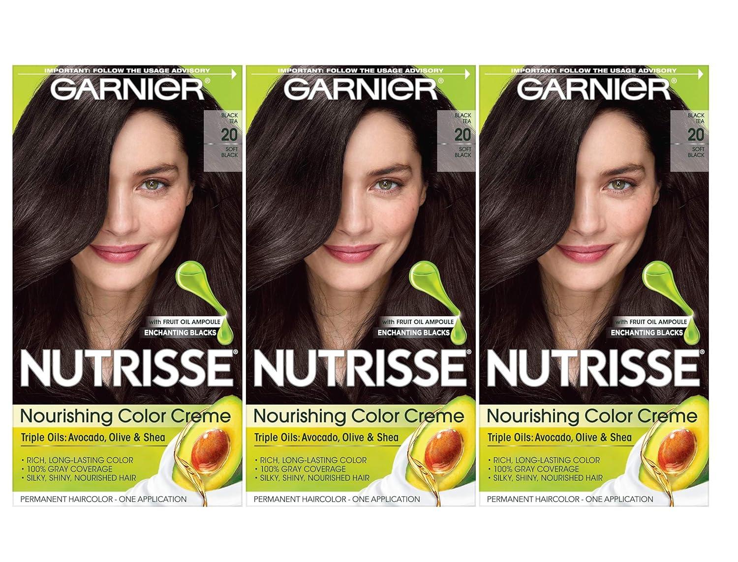 imageGarnier Hair Color Nutrisse Ultra Color Nourishing Creme RC1 Medium Intense Copper Red Terracotta Chili Permanent Hair Dye 2 Count Packaging May Vary20 Soft Black Black Tea