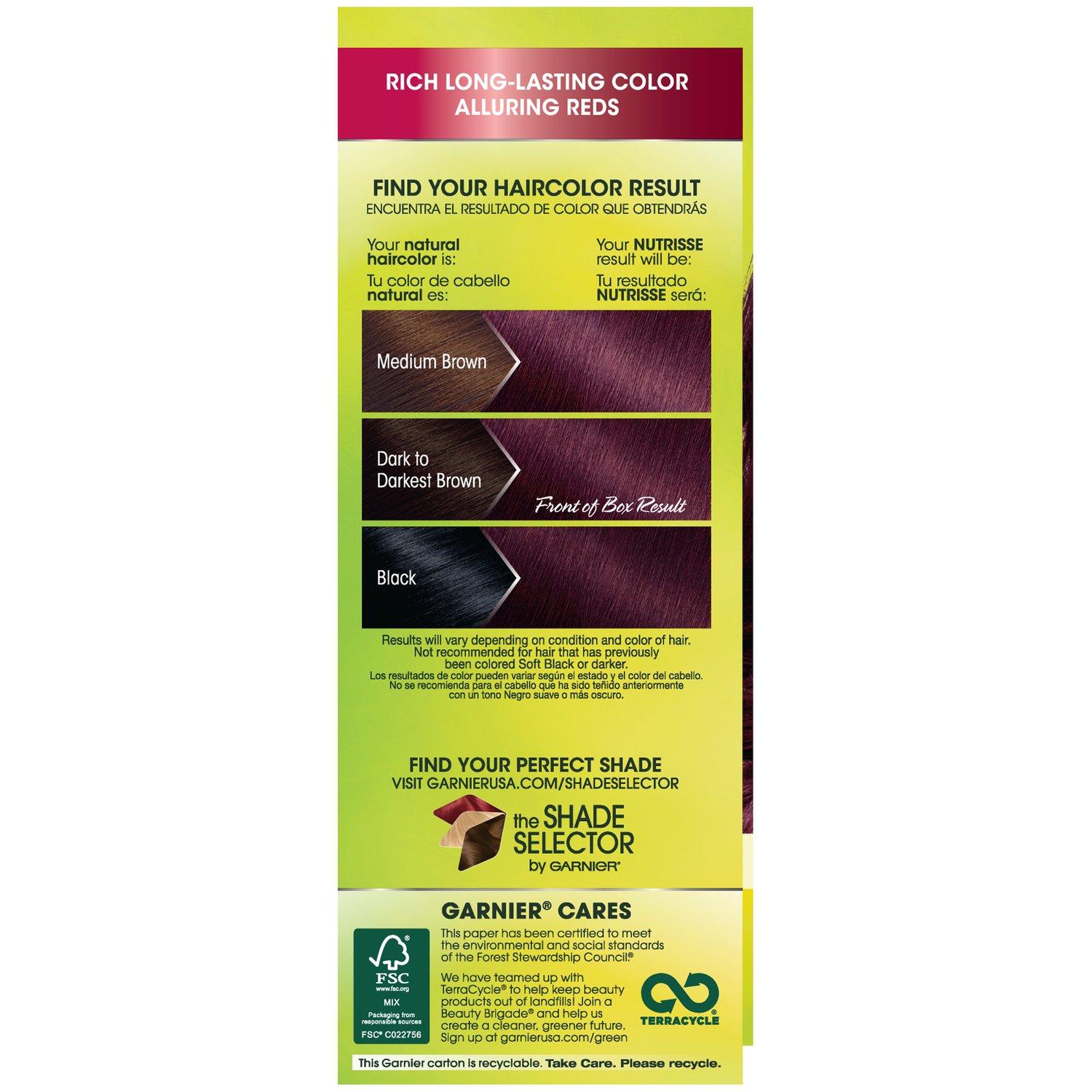 imageGarnier Hair Color Nutrisse Ultra Color Nourishing Creme RC1 Medium Intense Copper Red Terracotta Chili Permanent Hair Dye 2 Count Packaging May Vary362 Darkest Berry Burgundy