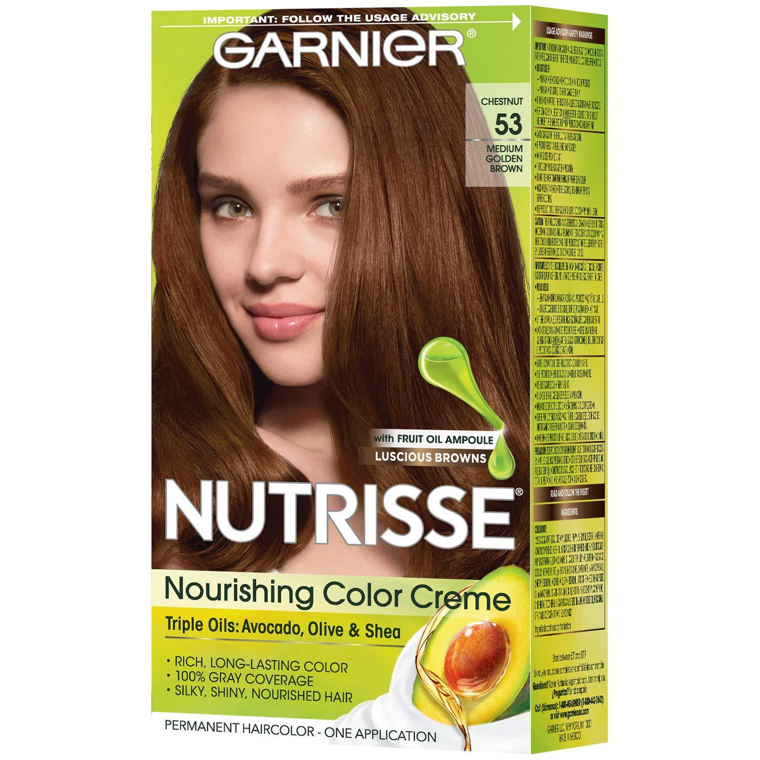 imageGarnier Hair Color Nutrisse Ultra Color Nourishing Creme RC1 Medium Intense Copper Red Terracotta Chili Permanent Hair Dye 2 Count Packaging May Vary53 Medium Golden Brown Chestnut