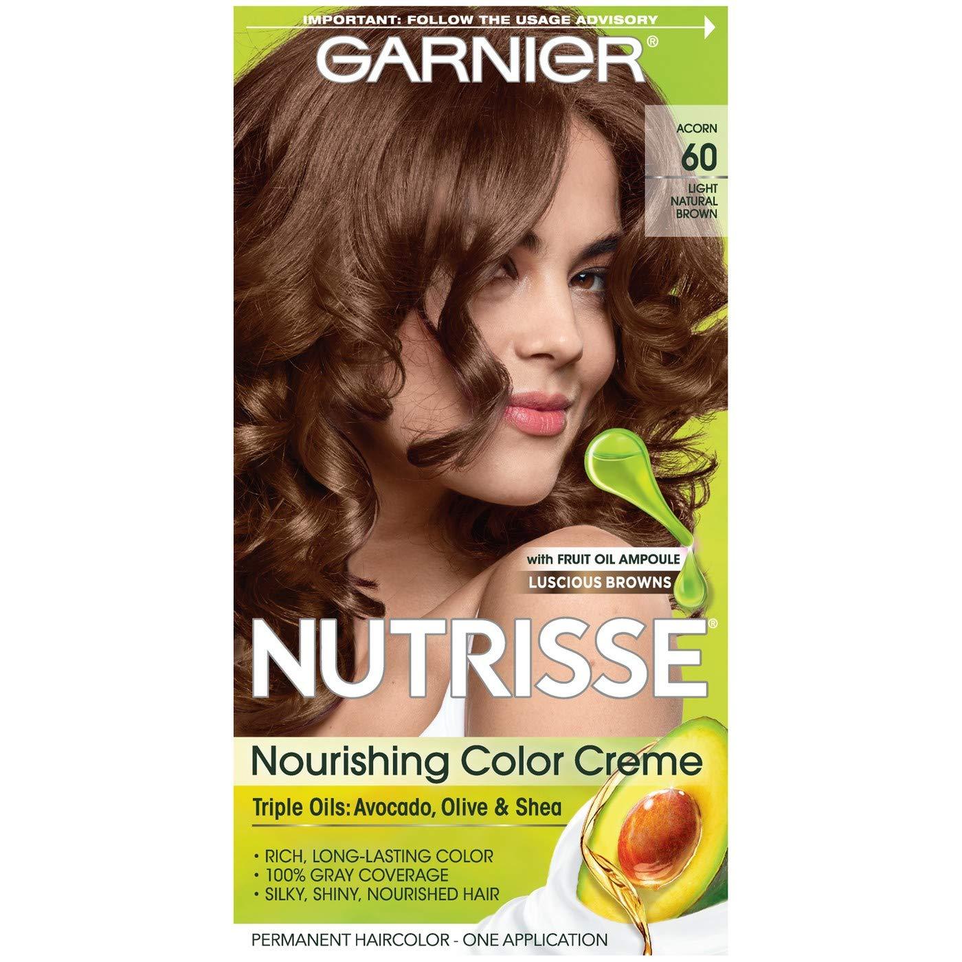 imageGarnier Hair Color Nutrisse Ultra Color Nourishing Creme RC1 Medium Intense Copper Red Terracotta Chili Permanent Hair Dye 2 Count Packaging May Vary60 Light Natural Brown Acorn
