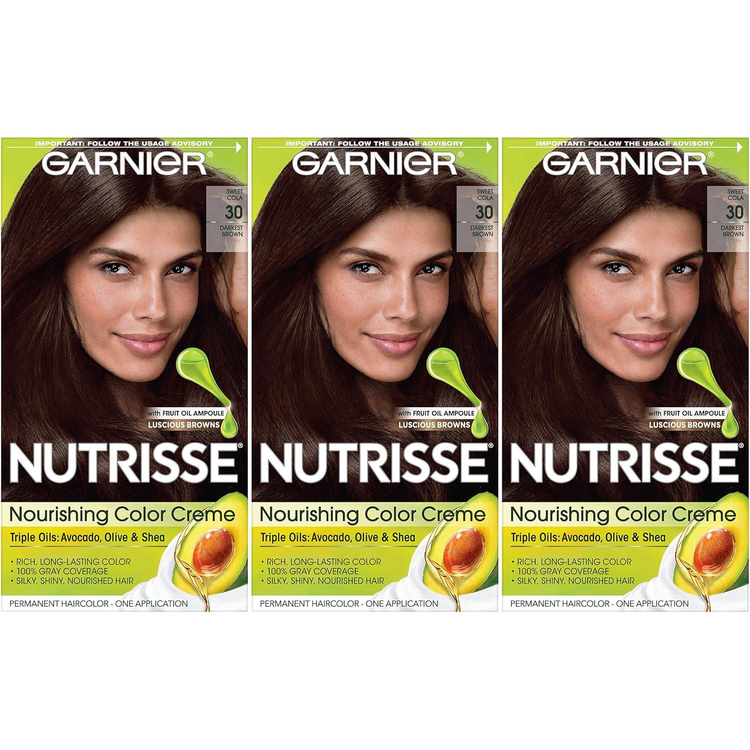 imageGarnier Hair Color Nutrisse Ultra Color Nourishing Creme RC1 Medium Intense Copper Red Terracotta Chili Permanent Hair Dye 2 Count Packaging May Vary63 Light Golden Brown Brown Sugar