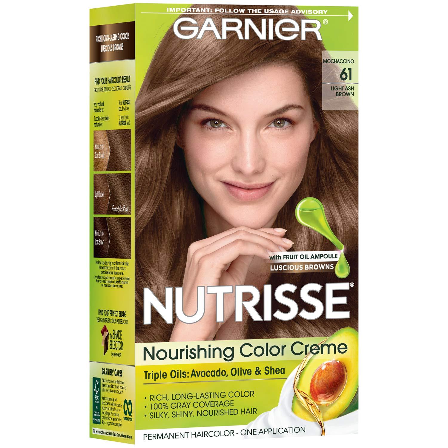 imageGarnier Hair Color Nutrisse Ultra Color Nourishing Creme RC1 Medium Intense Copper Red Terracotta Chili Permanent Hair Dye 2 Count Packaging May Vary61 Light Ash Brown Mochaccino