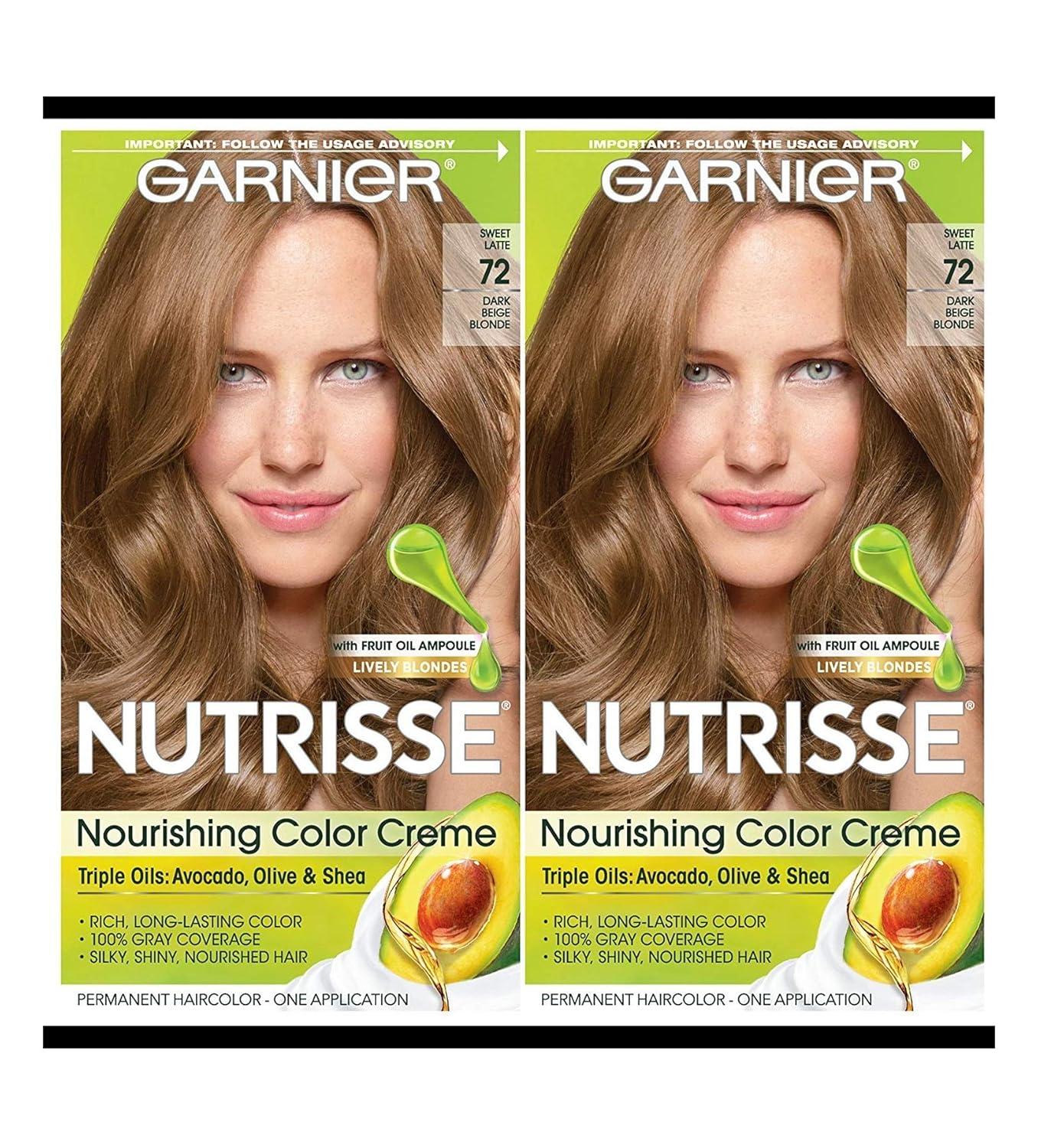 imageGarnier Hair Color Nutrisse Ultra Color Nourishing Creme RC1 Medium Intense Copper Red Terracotta Chili Permanent Hair Dye 2 Count Packaging May Vary72 Dark Beige Blonde Sweet Latte