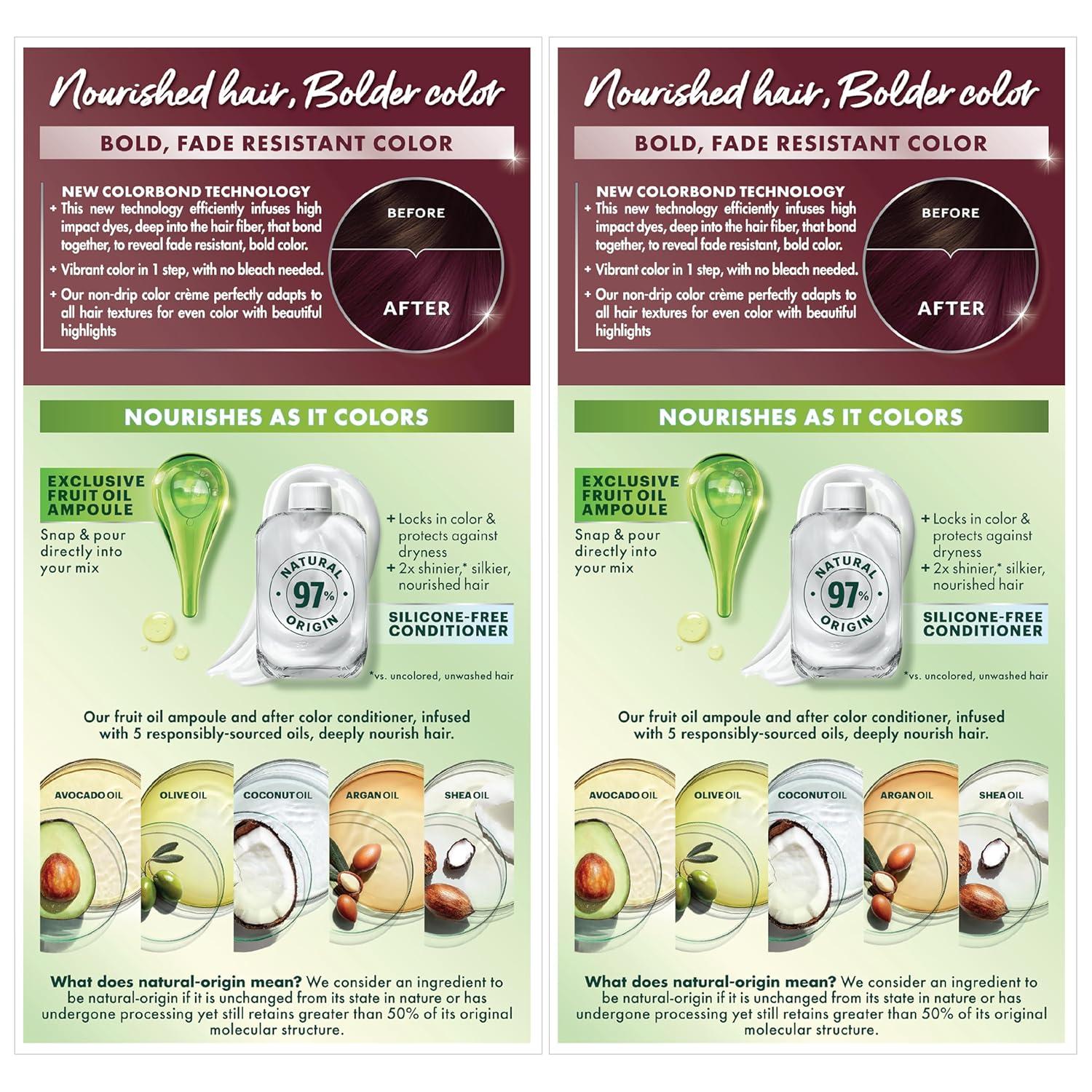 imageGarnier Hair Color Nutrisse Ultra Color Nourishing Creme RC1 Medium Intense Copper Red Terracotta Chili Permanent Hair Dye 2 Count Packaging May VaryBR2 Dark Intense Burgundy Passion Fruit