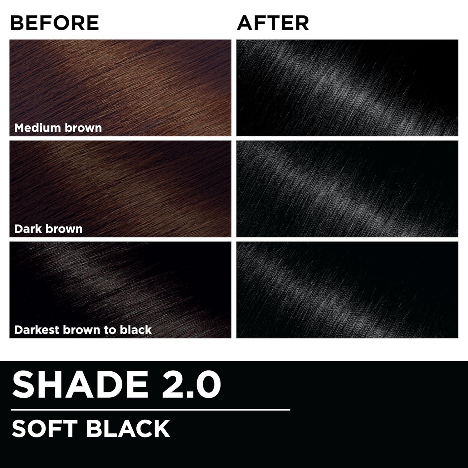 imageGarnier Hair Color Olia AmmoniaFree Brilliant Color OilRich Permanent Hair Dye 30 Darkest Brown 2 Count Packaging May Vary20 Soft Brown