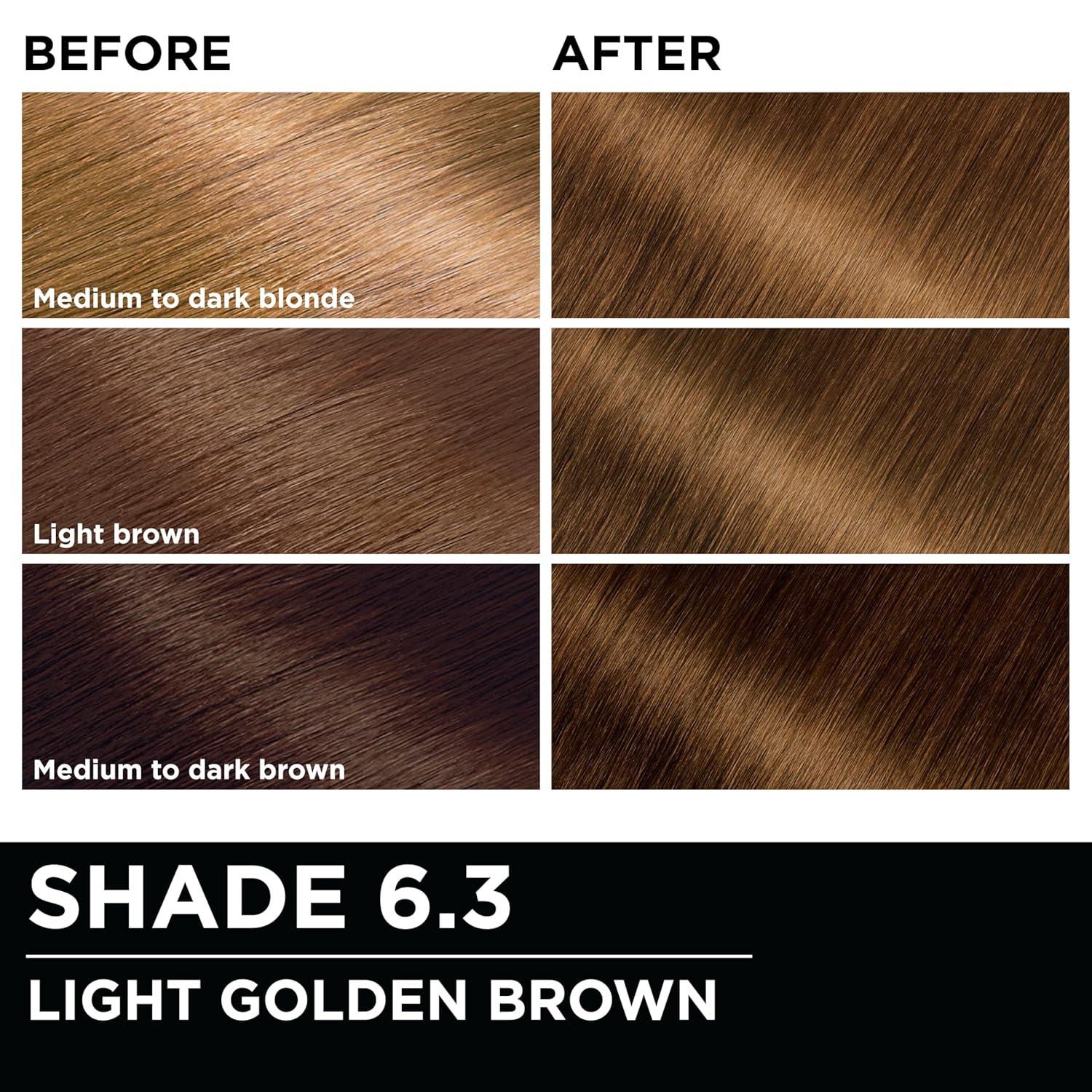 imageGarnier Hair Color Olia AmmoniaFree Brilliant Color OilRich Permanent Hair Dye 30 Darkest Brown 2 Count Packaging May Vary63 Light Golden Brown