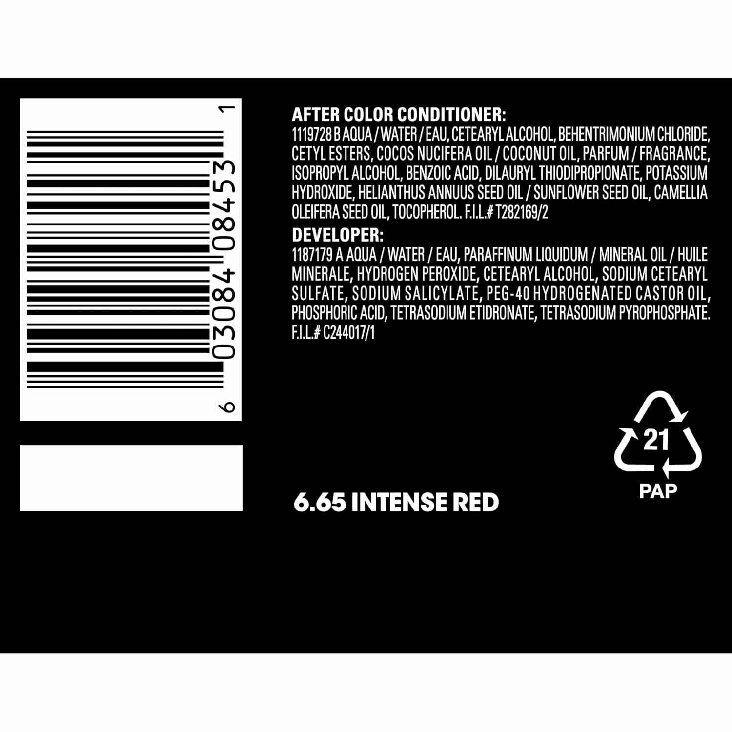 imageGarnier Hair Color Olia AmmoniaFree Brilliant Color OilRich Permanent Hair Dye 30 Darkest Brown 2 Count Packaging May Vary665 Intense Red