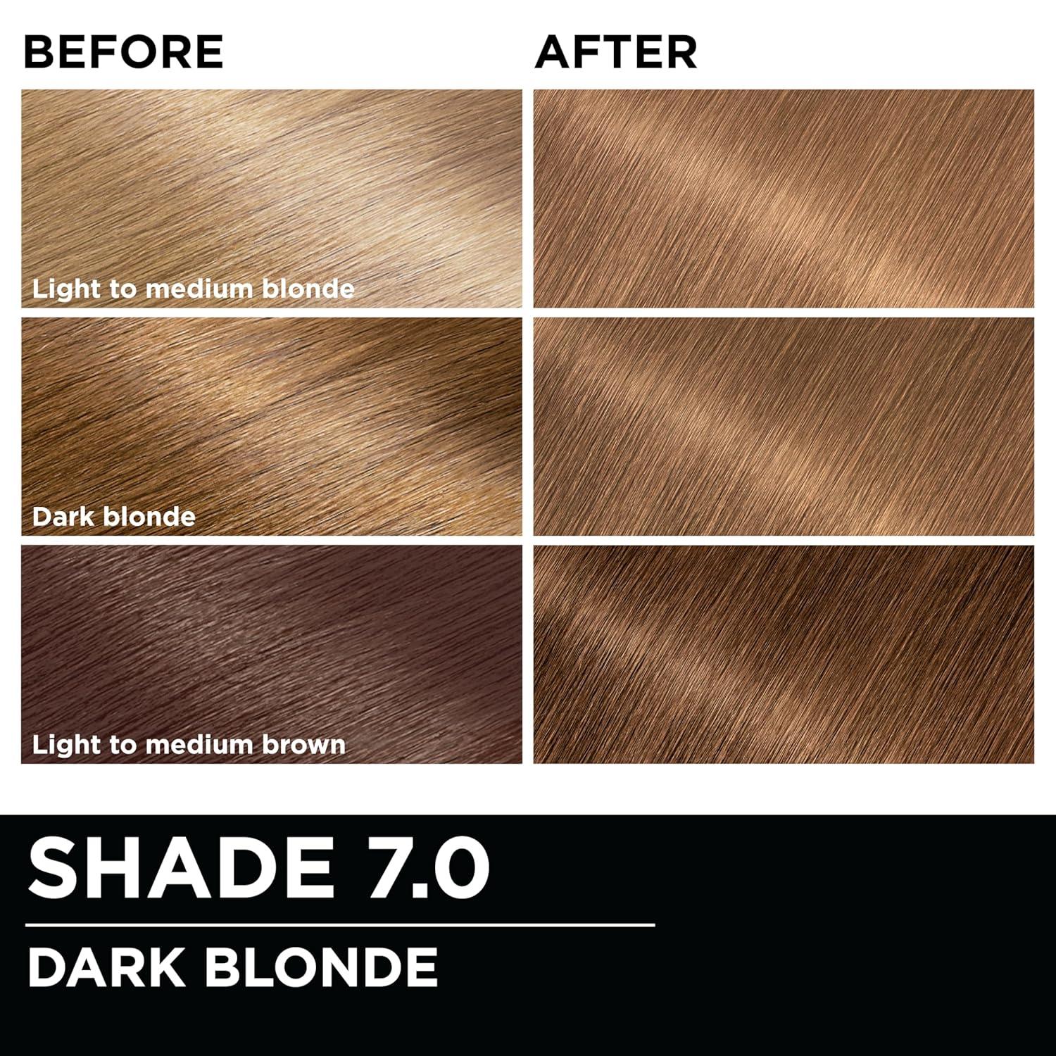 imageGarnier Hair Color Olia AmmoniaFree Brilliant Color OilRich Permanent Hair Dye 30 Darkest Brown 2 Count Packaging May Vary70 Dark Blonde