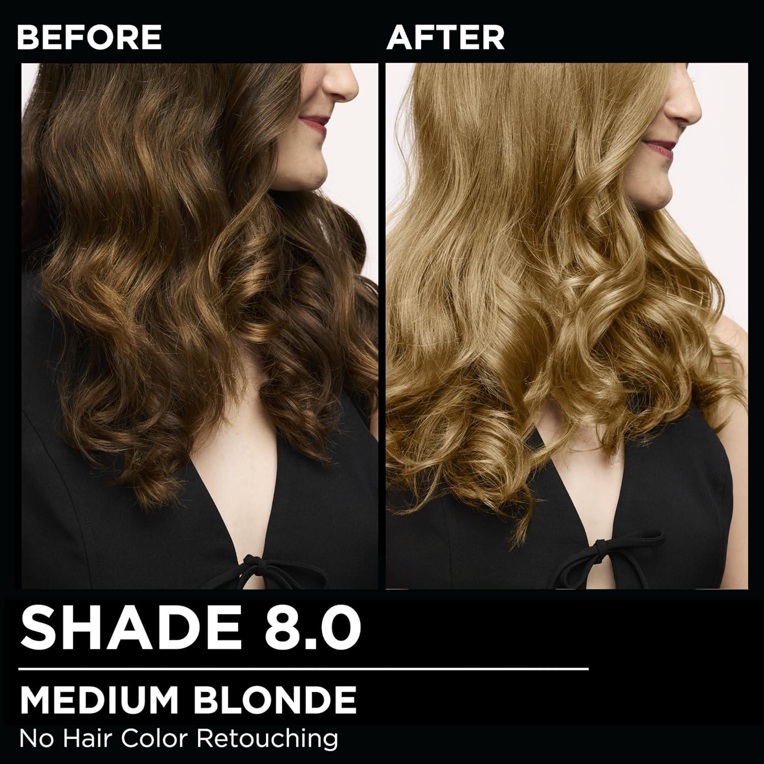 imageGarnier Hair Color Olia AmmoniaFree Brilliant Color OilRich Permanent Hair Dye 30 Darkest Brown 2 Count Packaging May Vary80 Medium Blonde