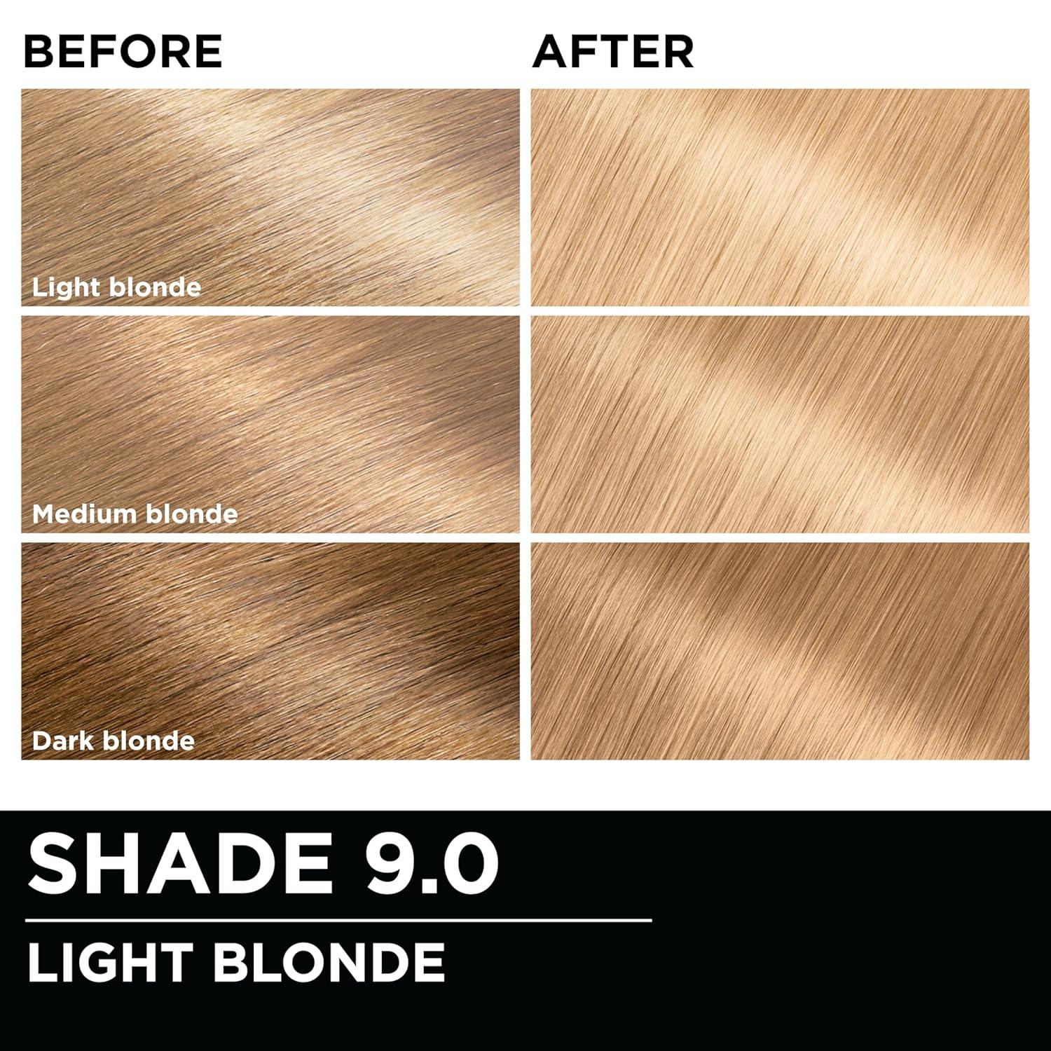imageGarnier Hair Color Olia AmmoniaFree Brilliant Color OilRich Permanent Hair Dye 30 Darkest Brown 2 Count Packaging May Vary90 Light Blonde