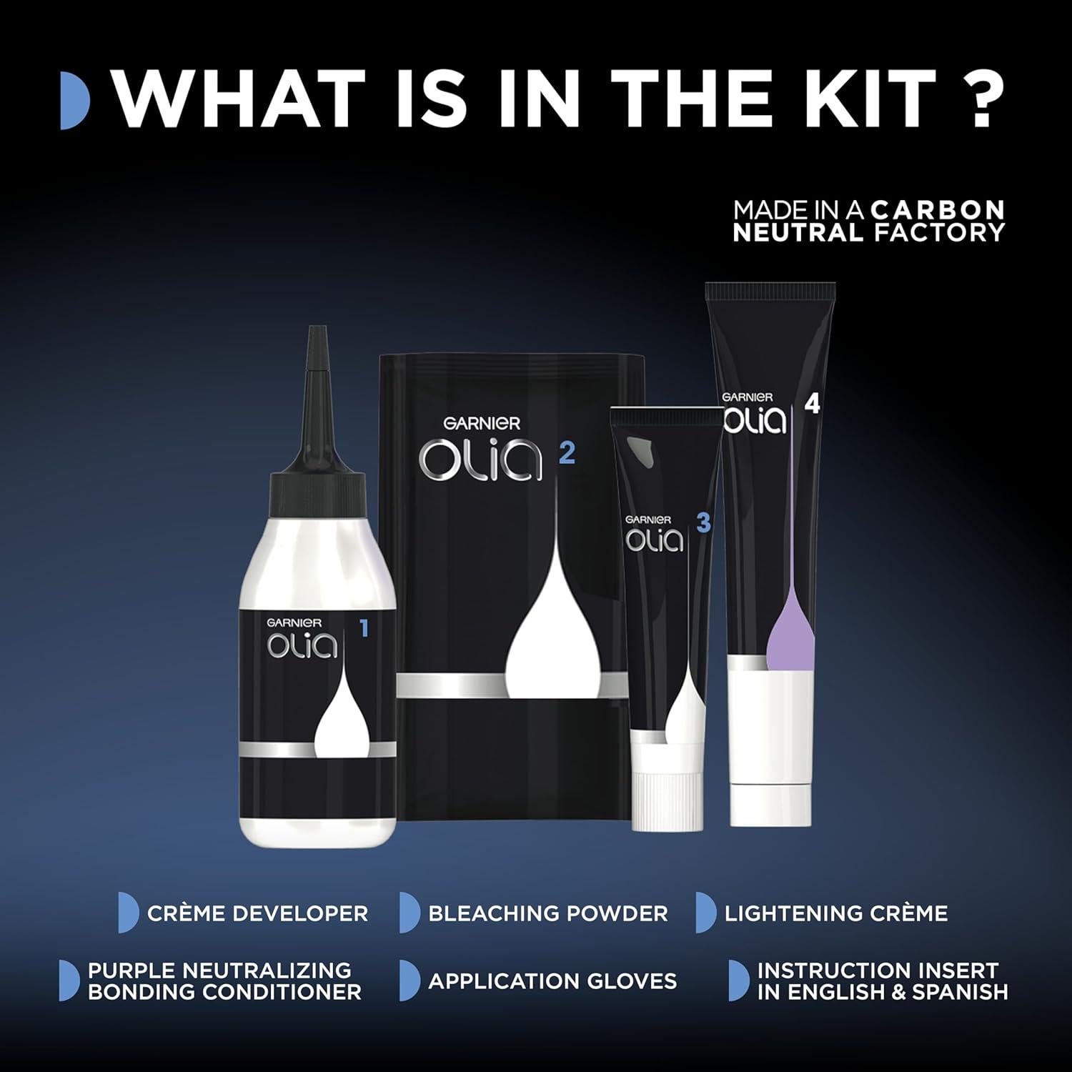 imageGarnier Hair Color Olia AmmoniaFree Brilliant Color OilRich Permanent Hair Dye 30 Darkest Brown 2 Count Packaging May VaryB Bleach