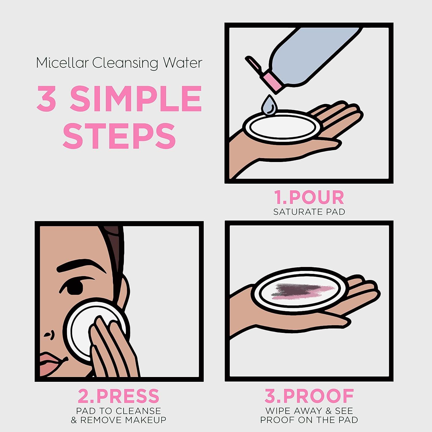 imageGarnier Micellar Water Hydrating Facial Cleanser ampamp Makeup Remover Suitable for Sensitive Skin Vegan Cruelty Free 135 Fl Oz 400mL 2 CountUnscented