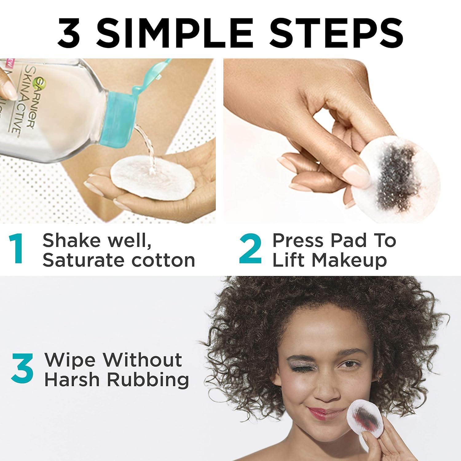 imageGarnier Micellar Water for Waterproof Makeup Hydrating Facial Cleanser ampamp Makeup Remover Suitable for Sensitive Skin Vegan Cruelty Free 135 Fl Oz 400mL 2 Count34 Fl Oz Pack of 3