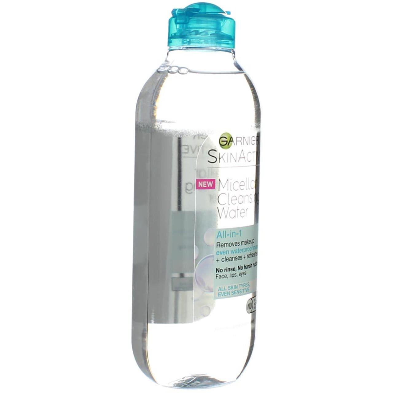 imageGarnier Micellar Water for Waterproof Makeup Hydrating Facial Cleanser ampamp Makeup Remover Suitable for Sensitive Skin Vegan Cruelty Free 135 Fl Oz 400mL 2 Count135 Fl Oz Pack of 6