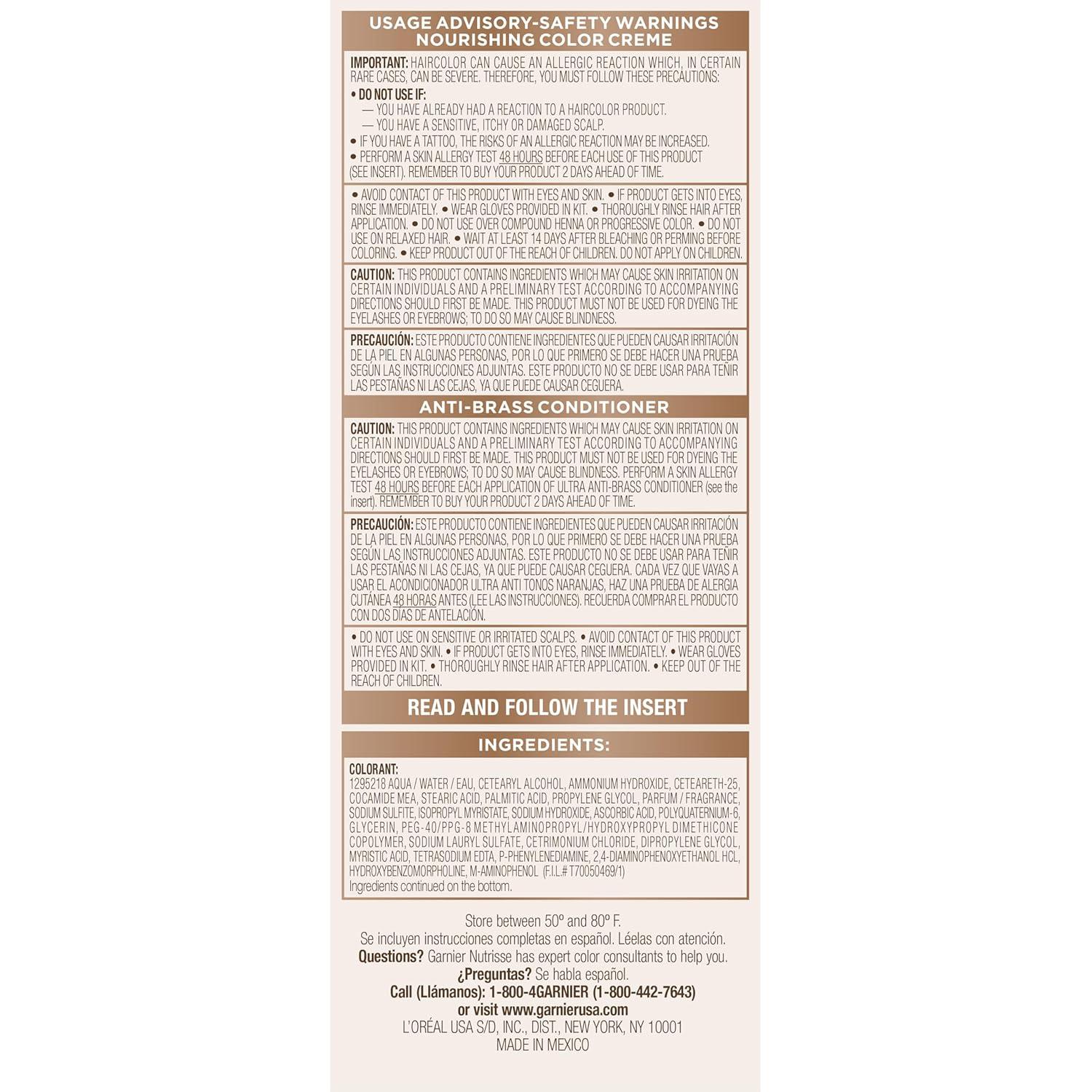 imageGarnier Nutrisse Ultra Color Nourishing Bold Permanent Hair Color Creme LC2 HiLift Dark Blonde Coconut Flan Pack of 2 Hair Dye Kit for 8 Weeks of Bold Hair Color Even on Dark BasesLC1 HiLift Light Brown Salted Caramelo