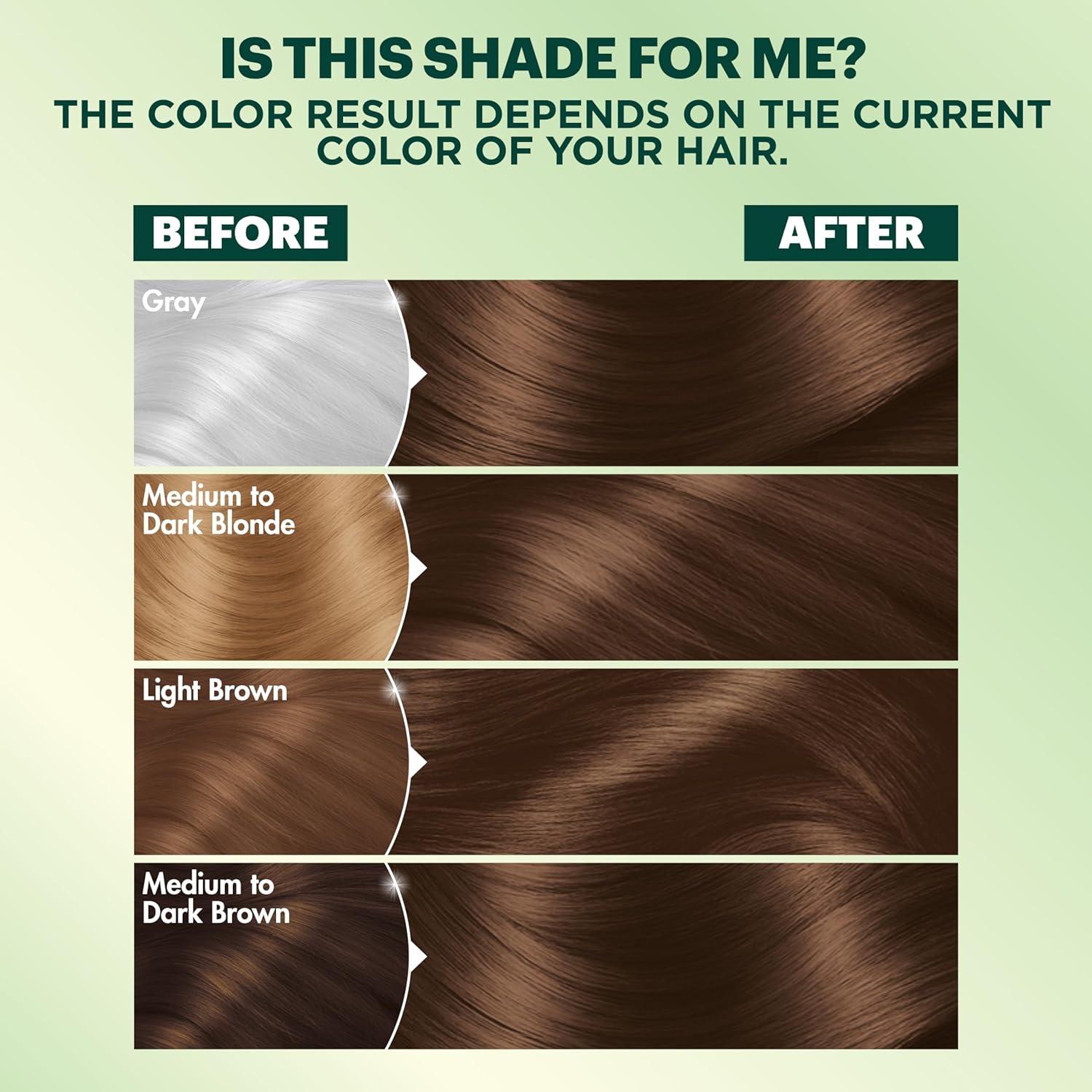 imageGarnier Nutrisse Ultra Coverage Hair Color 600 Deep Light Natural Brown Spiced Hazelnut Permanent Hair Dye Packaging May Vary600 Deep Light Natural Brown Spiced Hazelnut