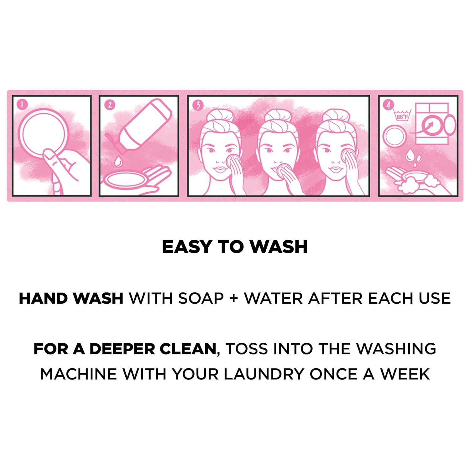 imageGarnier SkinActive Micellar Cleansing Eco Pads Reusable 3 Ultrasoft Microfiber Pads 1 Count Packaging May Vary3 Count Pack of 1