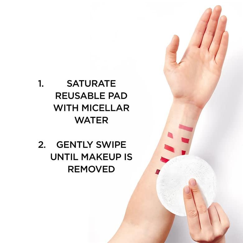 imageGarnier SkinActive Micellar Cleansing Water Allin1 Cleanser ampamp Waterproof Makeup Remover 135 floz 2 pack  EcoPads Packaging May Vary