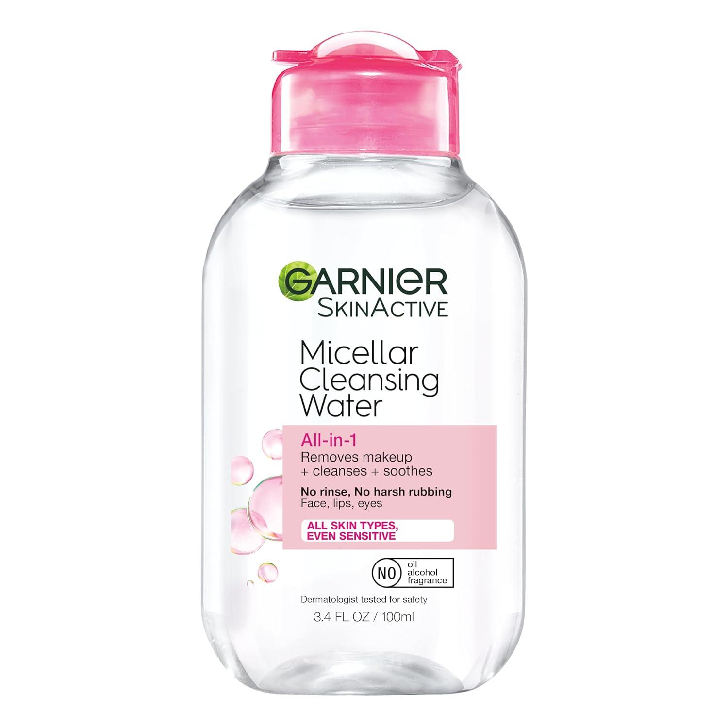 imageGarnier SkinActive Micellar Water Facial Cleanser and Makeup Remover Minis 3 Pack 1 Skin Care Gift Set