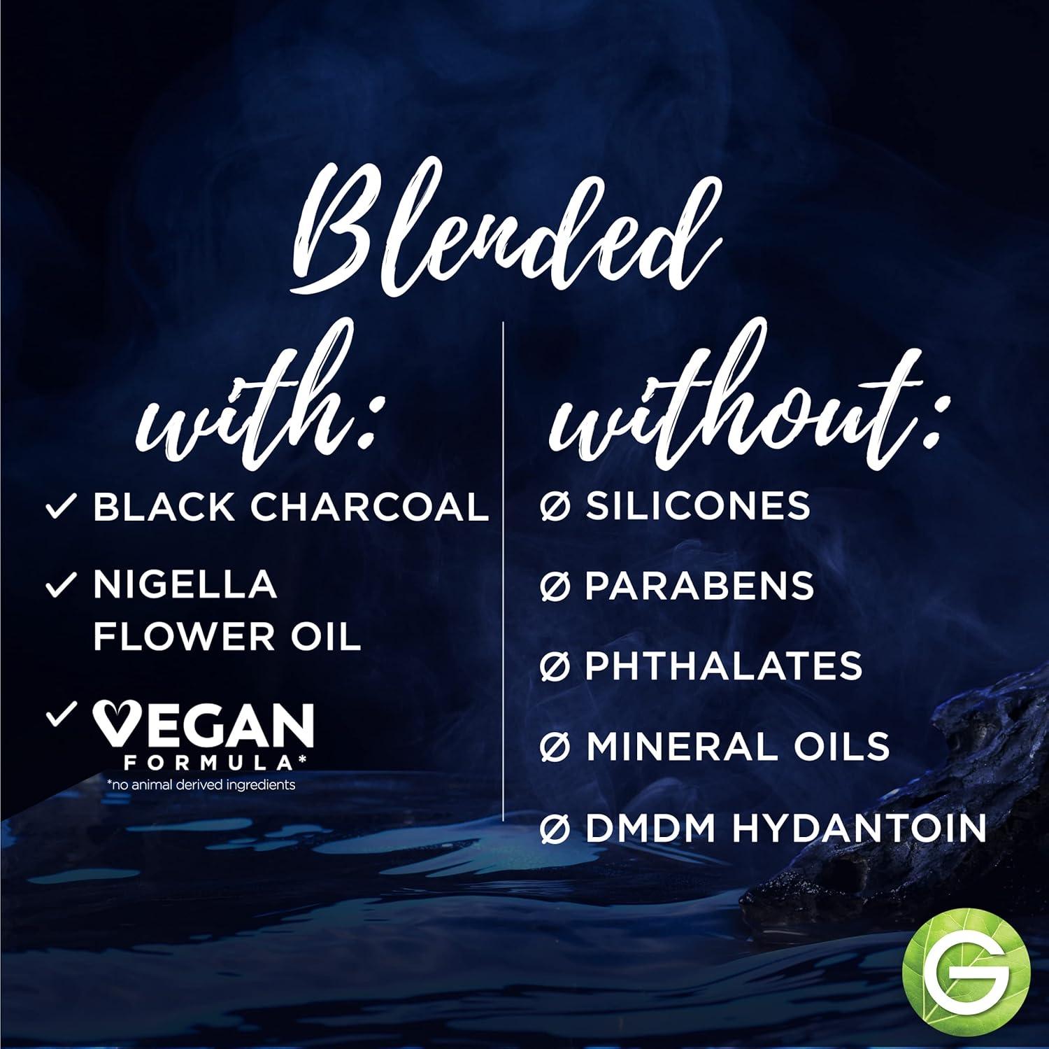 imageGarnier Whole Blends Black Charcoal ampamp Nigella Flower Oil Rebalancing Shampoo and Conditioner Set for Greasy Scalp ampamp Dry Ends with Sample 266 Fl Oz 1 Kit Packaging May Vary