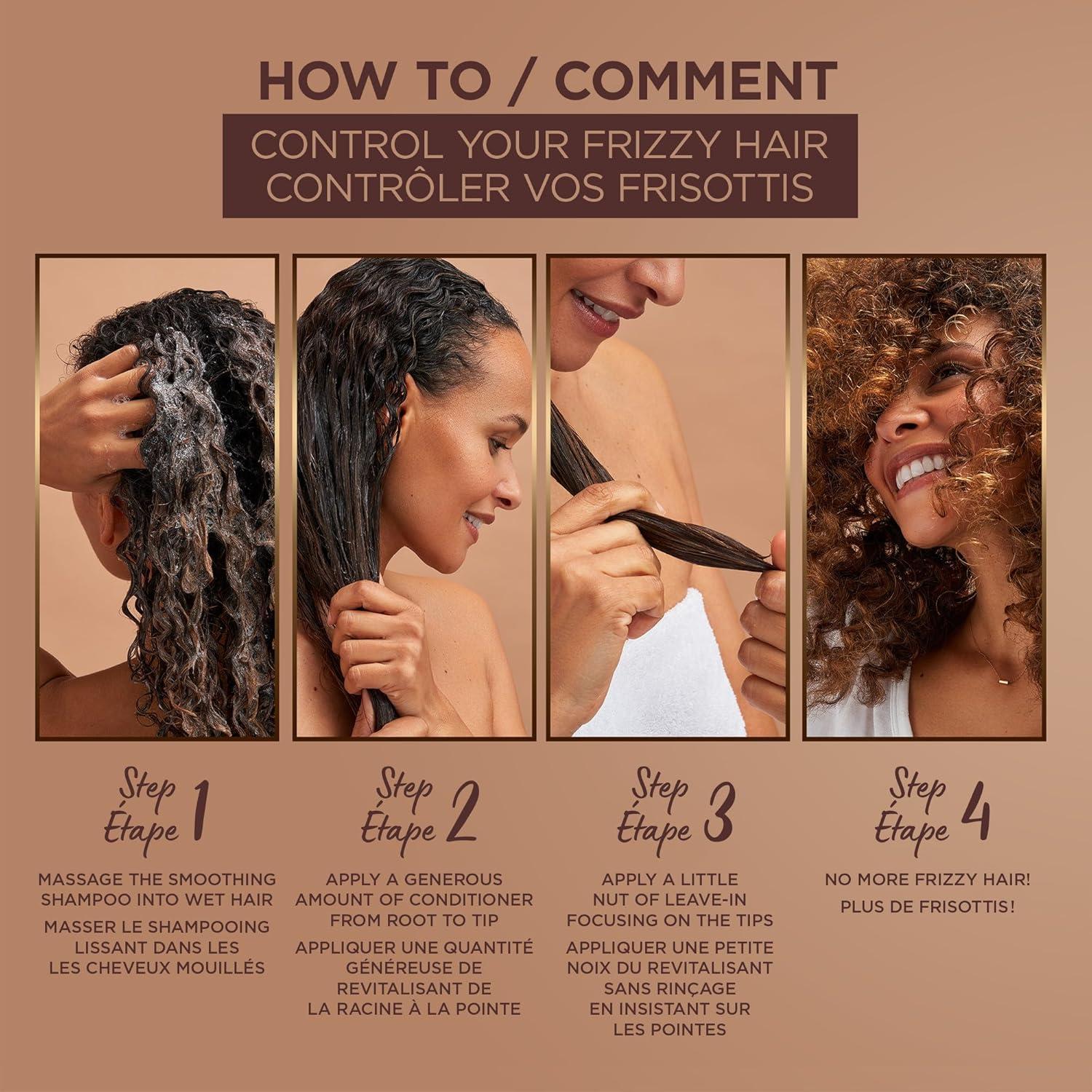 imageGarnier Whole Blends Coconut Oil ampamp Cocoa Butter Smoothing Shampoo for Frizzy Hair 22 Fl Oz 2 Count Packaging May VaryCoconut OilCocoa Butter