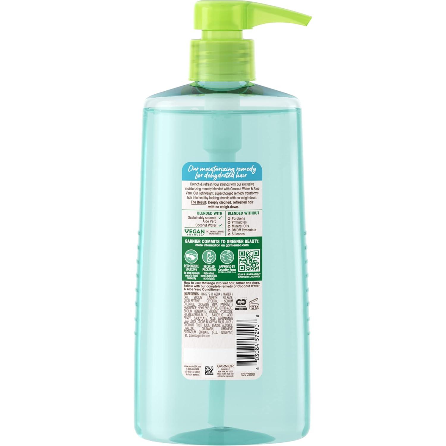 imageGarnier Whole Blends Coconut Water ampamp Aloe Vera Refreshing Shampoo for Normal Hair 266 Fl Oz 1 Count Packaging May Vary28 Fl Oz Pack of 2