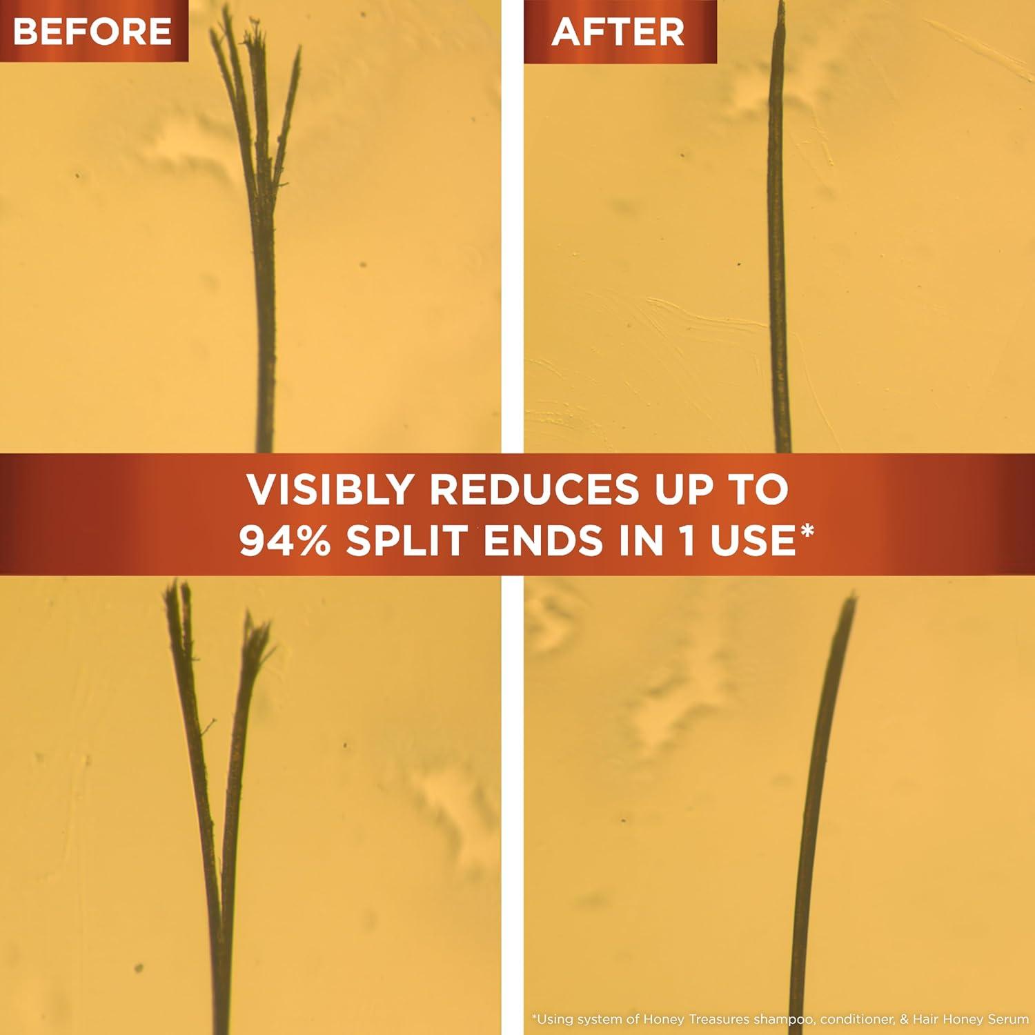 imageGarnier Whole Blends Honey Treasures Repairing Conditioner for Dry Damaged Hair 22 Fl Oz 2 Count Packaging May Vary