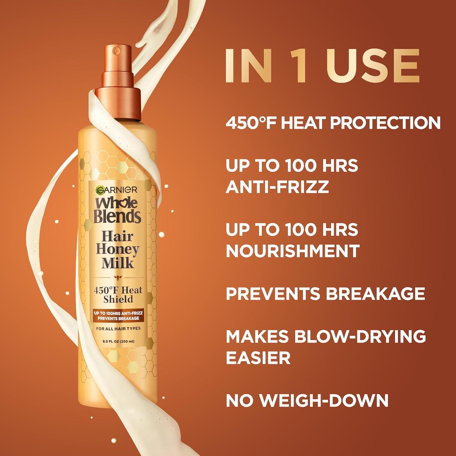 imageGarnier Whole Blends Honey Treasures Repairing Shampoo and Conditioner Set for Dry Damaged Hair 22 Fl Oz 2 Items 1 Kit Packaging May VaryHoney