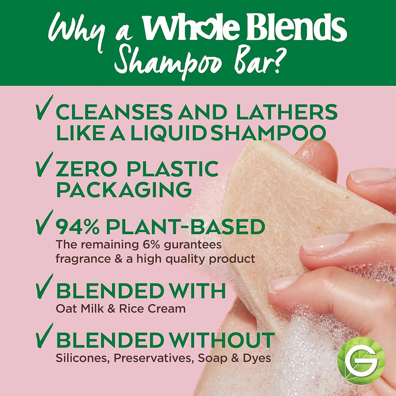 imageGarnier Whole Blends Softening Shampoo Bar for Fine to Normal Hair Oat Delicacy 2 Oz 1 Count Packaging May Vary
