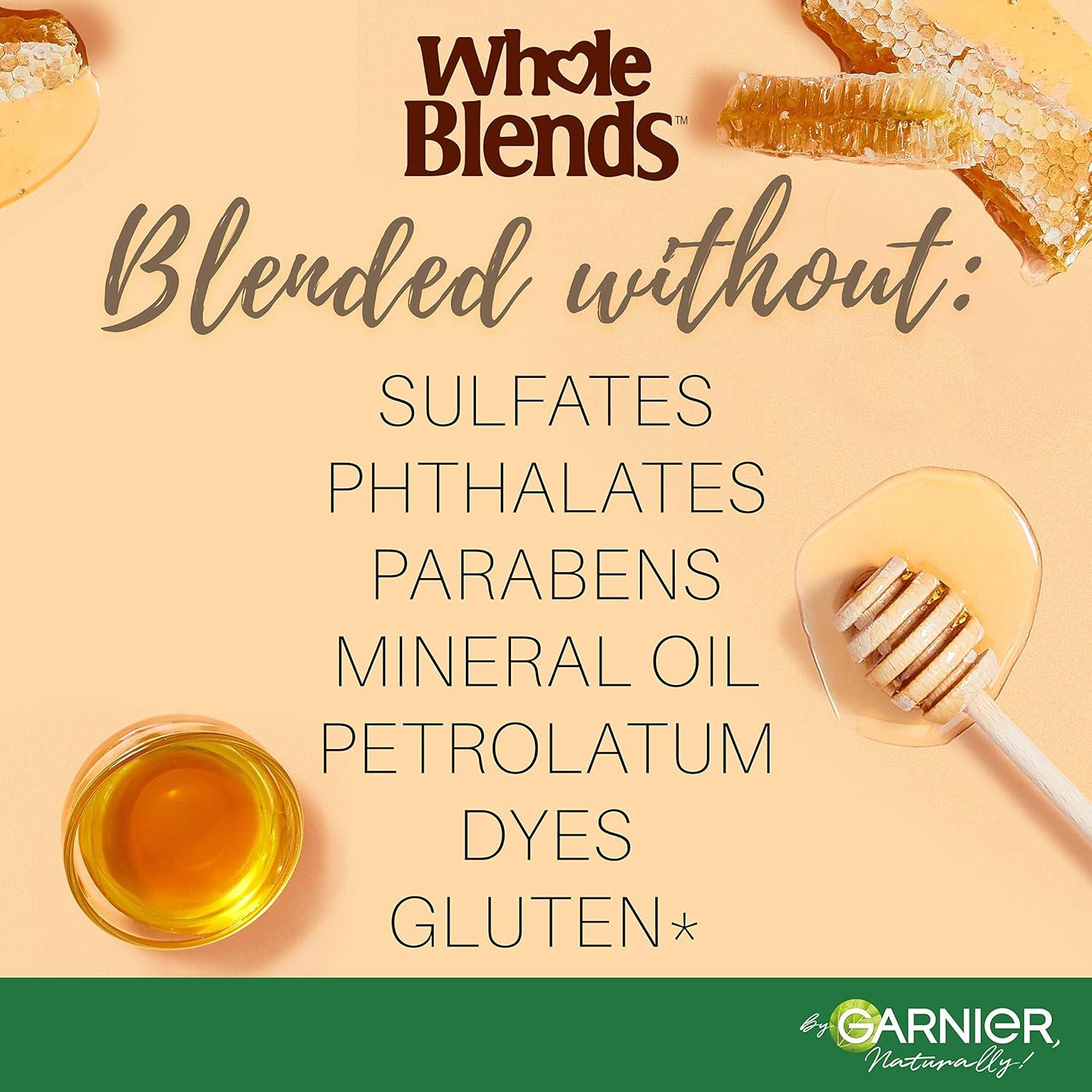 imageGarnier Whole Blends Sulfate Free Remedy Honey Treasures Replenishing Shampoo and Conditioner Set for Very Damaged Hair with Sample 12 Fl Oz 1 Kit Packaging May VaryFloral Honey