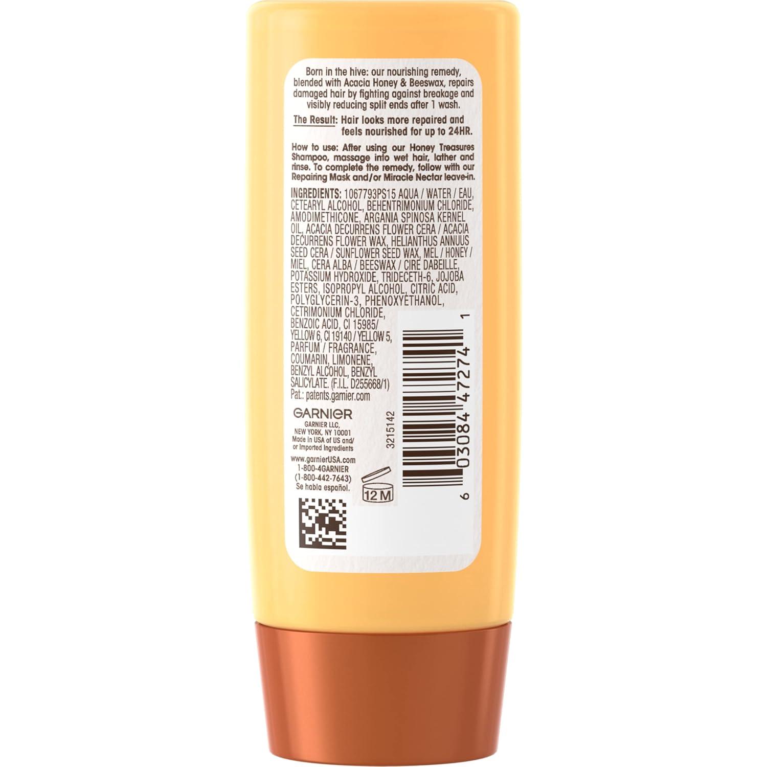 imageGarnier Whole Blends Sulfate Free Remedy Miracle Nectar 10in1 Repairing LeaveIn Conditoner for All Hair Types Honey Treasures 5 Fl Oz 2 Count Packaging May VaryHoney