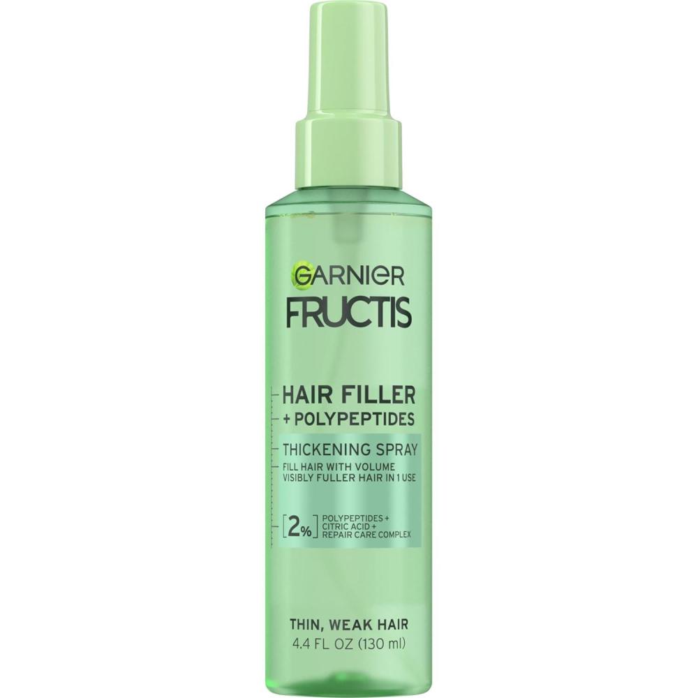 imageGarnier Fructis Hair Filler Fullness Repair Thickening Spray Volumizing Spray with Polypeptides and Hair Repair Complex for Thin Weak Split Ends 44 Fl Oz