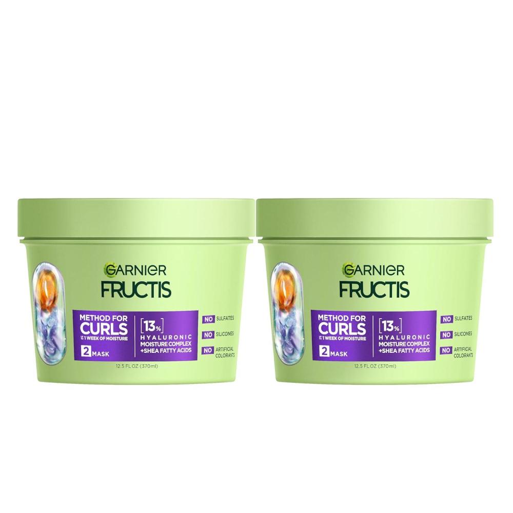 imageGarnier Fructis Method for Curls Moisture Filling Hair Mask for Curly Hair with up to 13 Hyaluronic Moisture Complex Designed and Tested for 2C to 4C Curls and Coils 125 fl oz