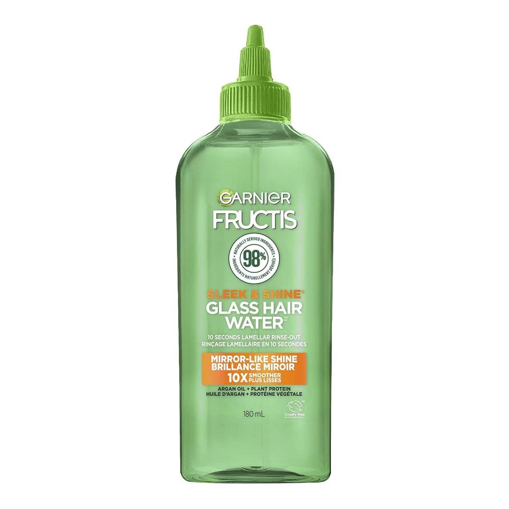 imageGarnier Fructis Sleek ampamp Shine Glass Hair Water 10 Seconds Lamellar Rinse Out Argan Oil 60 Fl Oz 1 Count Packaging May Vary608 Fl Oz Pack of 1